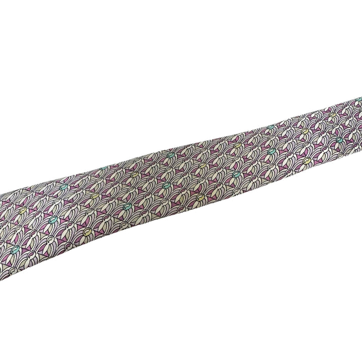 Emilio Pucci Geometric Print Silk Tie