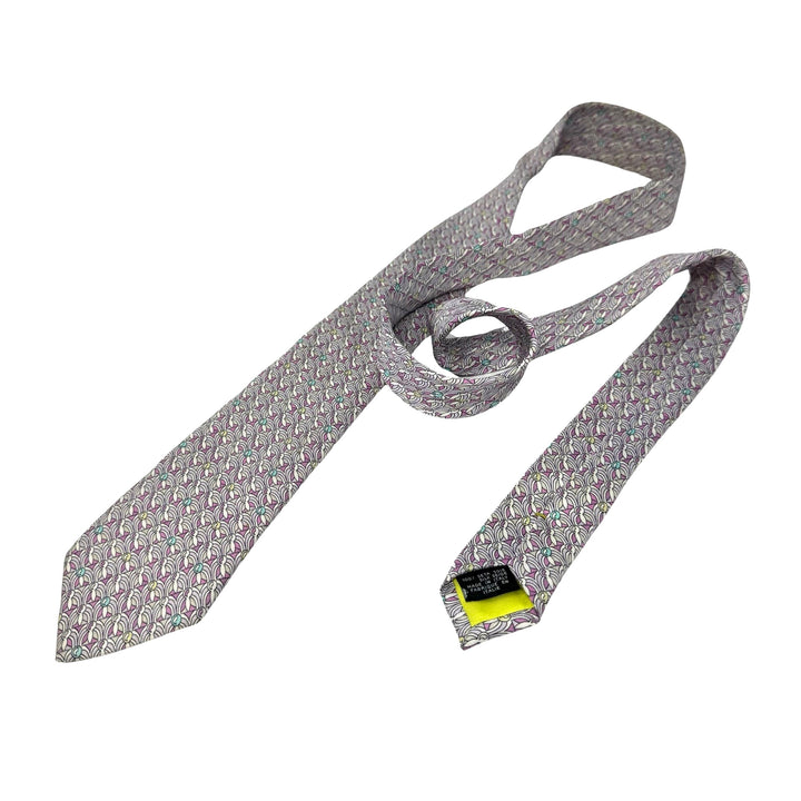 Emilio Pucci Geometric Print Silk Tie