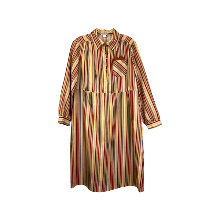 Vintage Lady Blair Multicolor Stripe Dress-Thumbnail