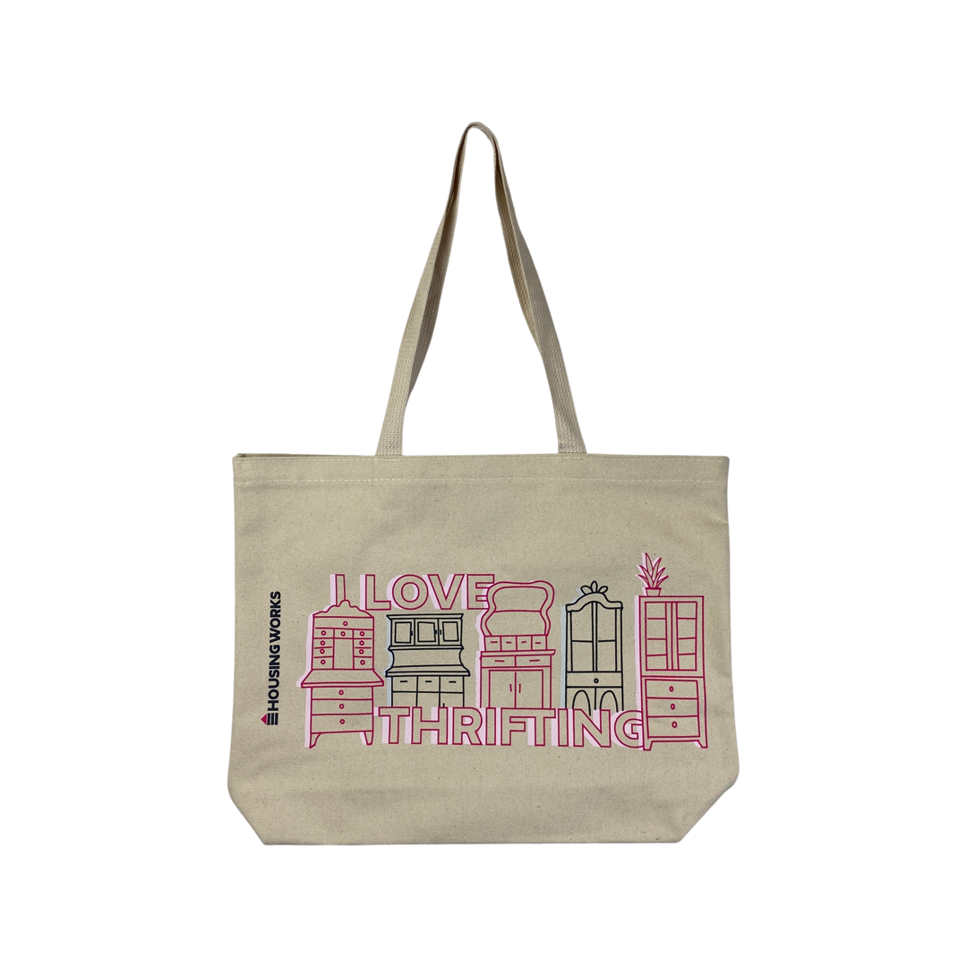 Housing Works I Love Thrifting Tote Bag-Thumbnail
