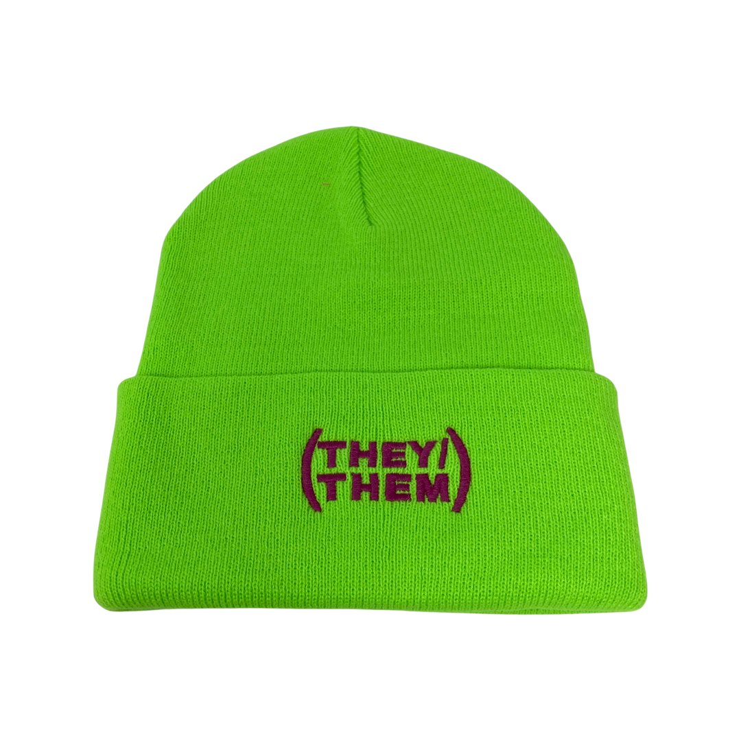 Housing Works Pronouns Green Hat-Thumbnail