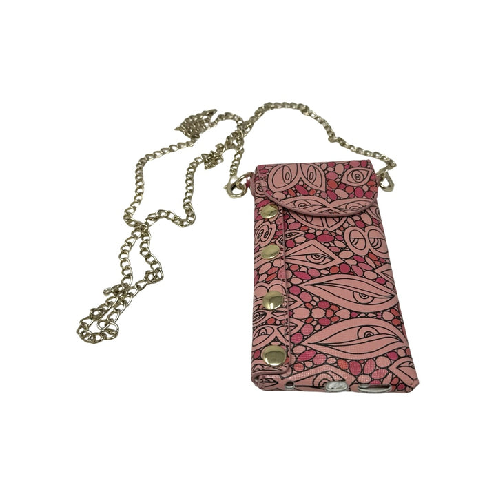 Pop Bag Leather Phone Bag-Front With Chain