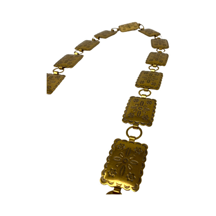Flat Hammered Metal Belt