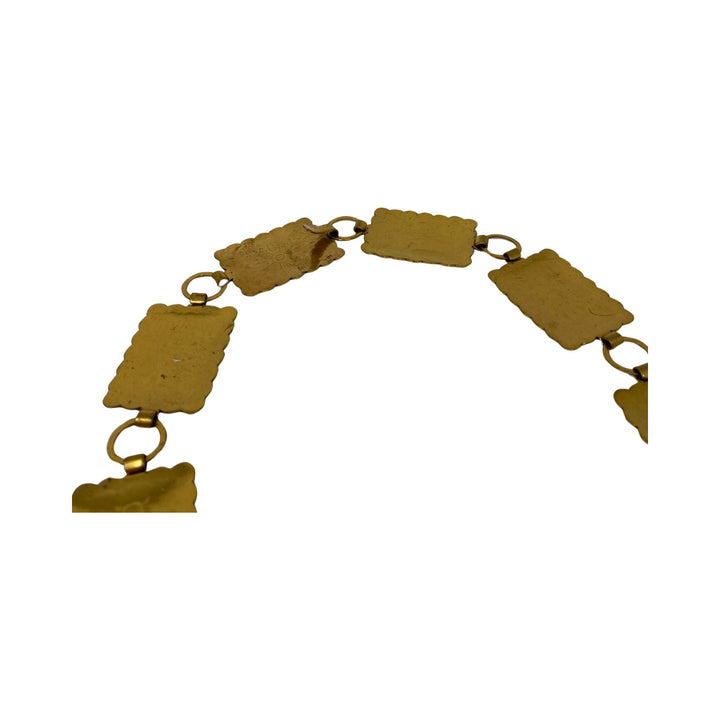 Flat Hammered Metal Belt