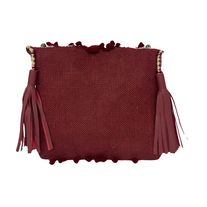 Shashi Coin and Pom Pom Crossbody Bag