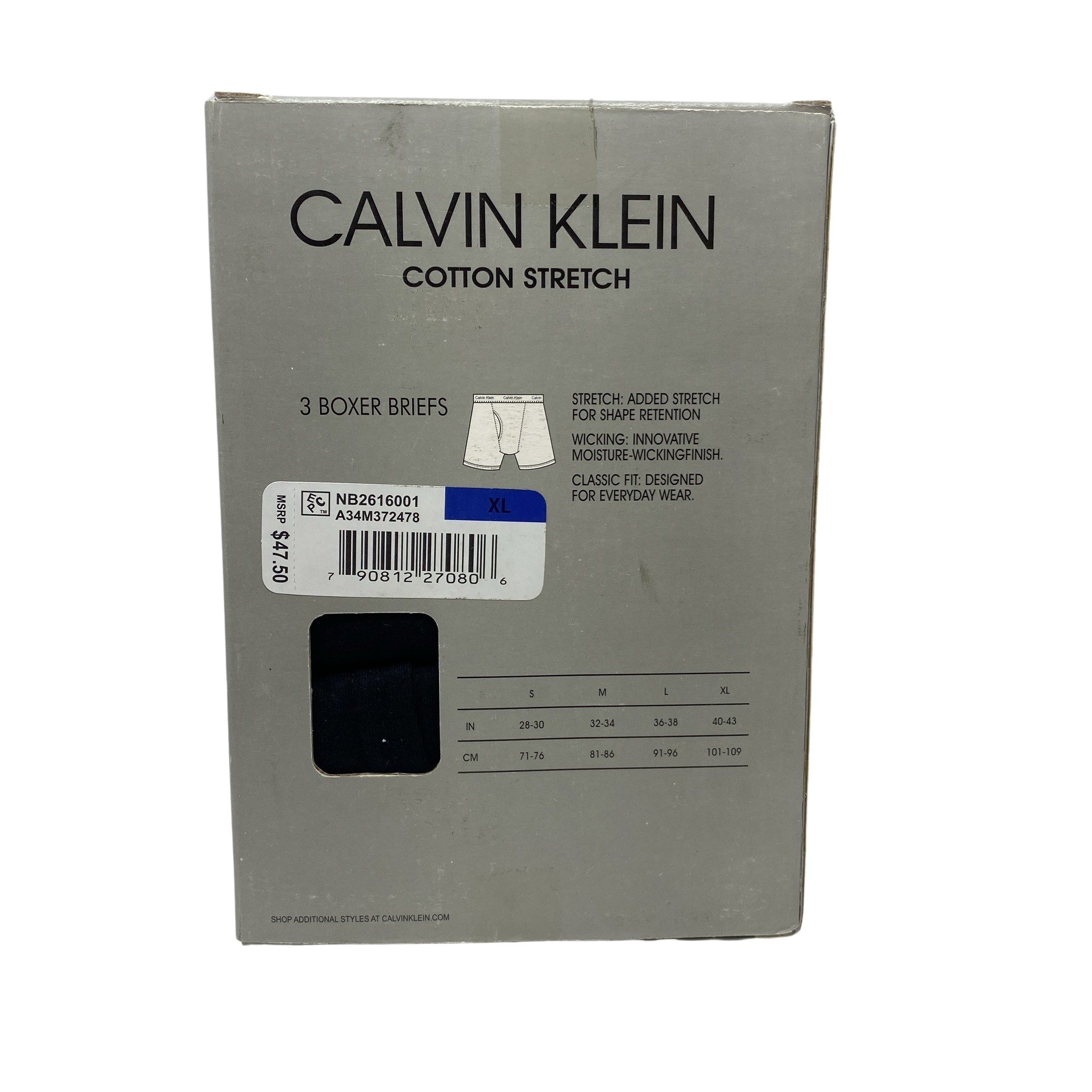 Calvin Klein Classic Fit Cotton Stretch Boxer Briefs