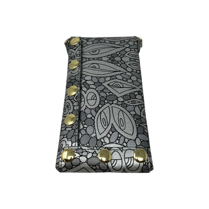 Pop Bag Leather Phone Bag-Silver Back