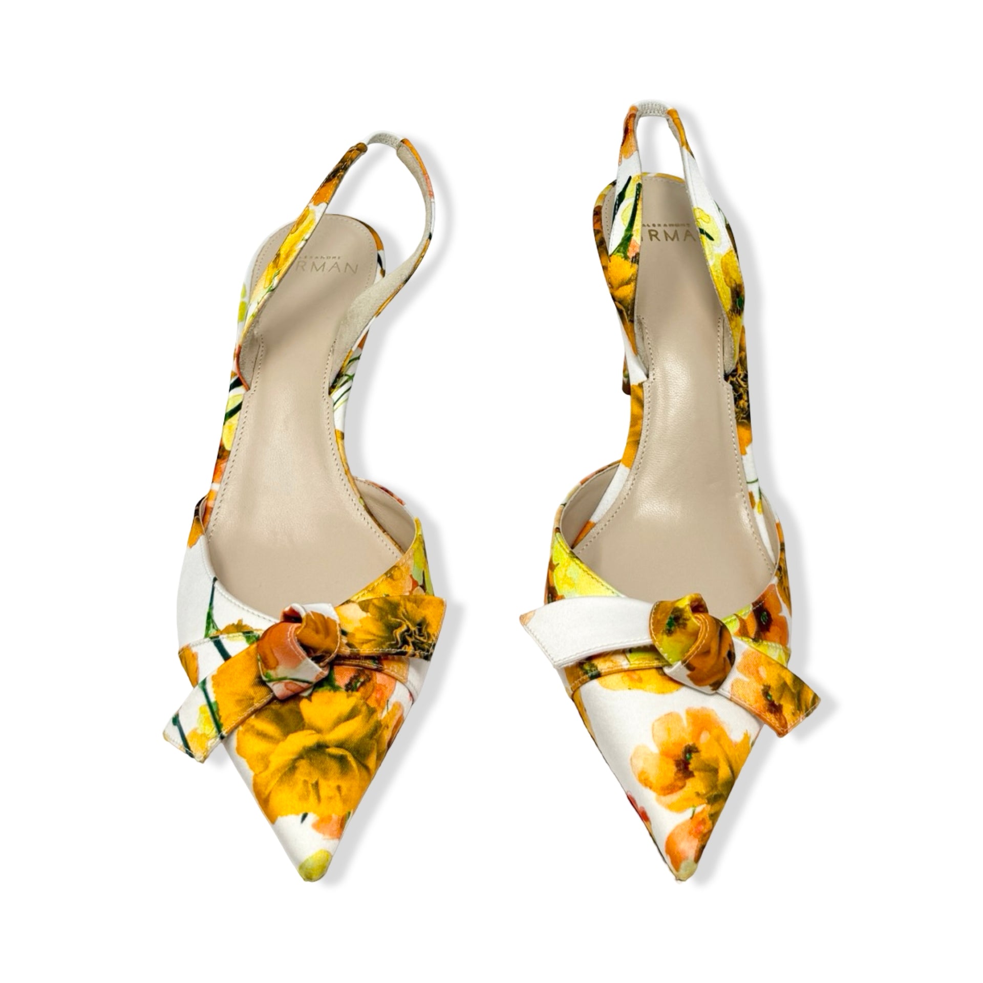 Alexandre Birman Floral Kitten Heel
