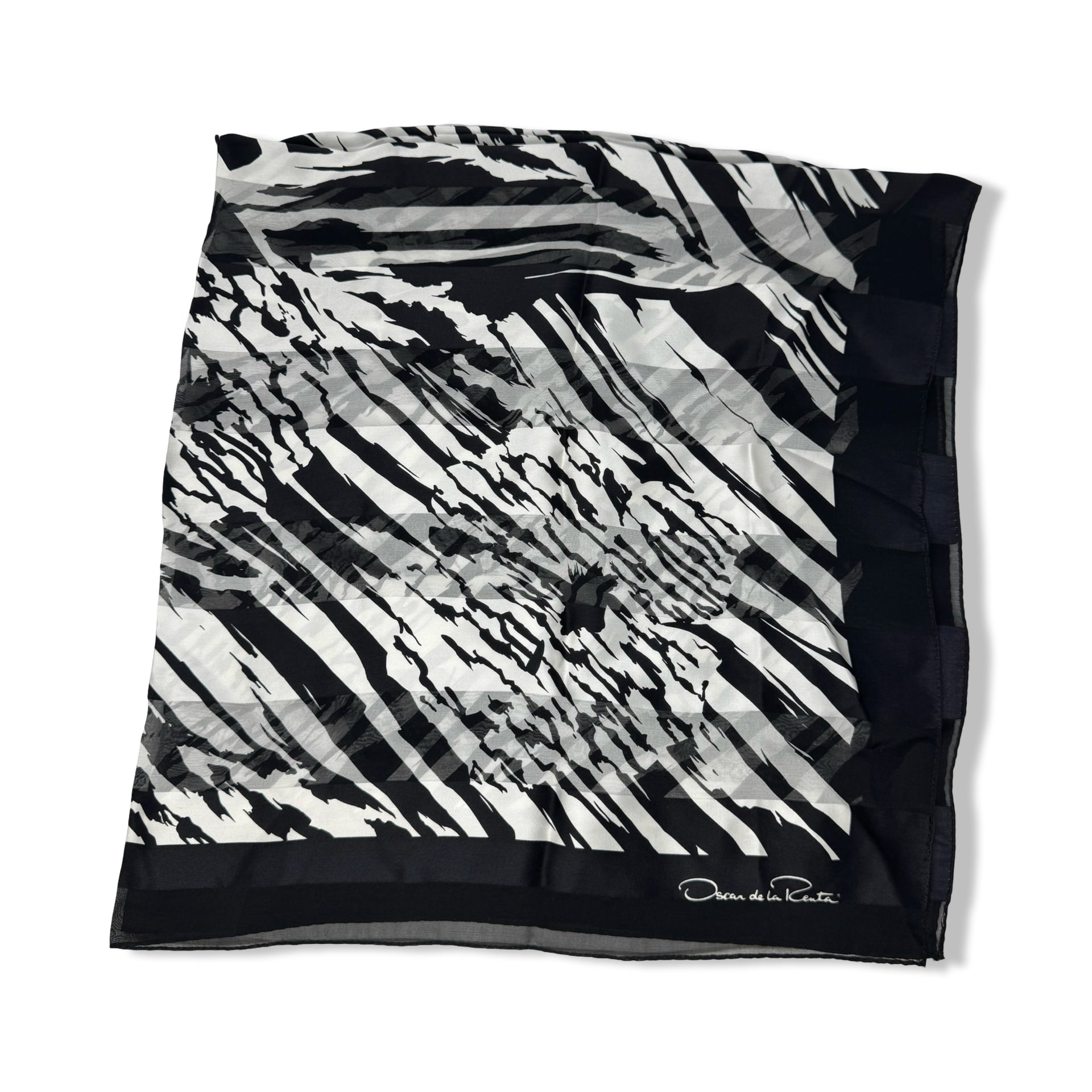 Oscar De La Renta Abstract Print Scarf