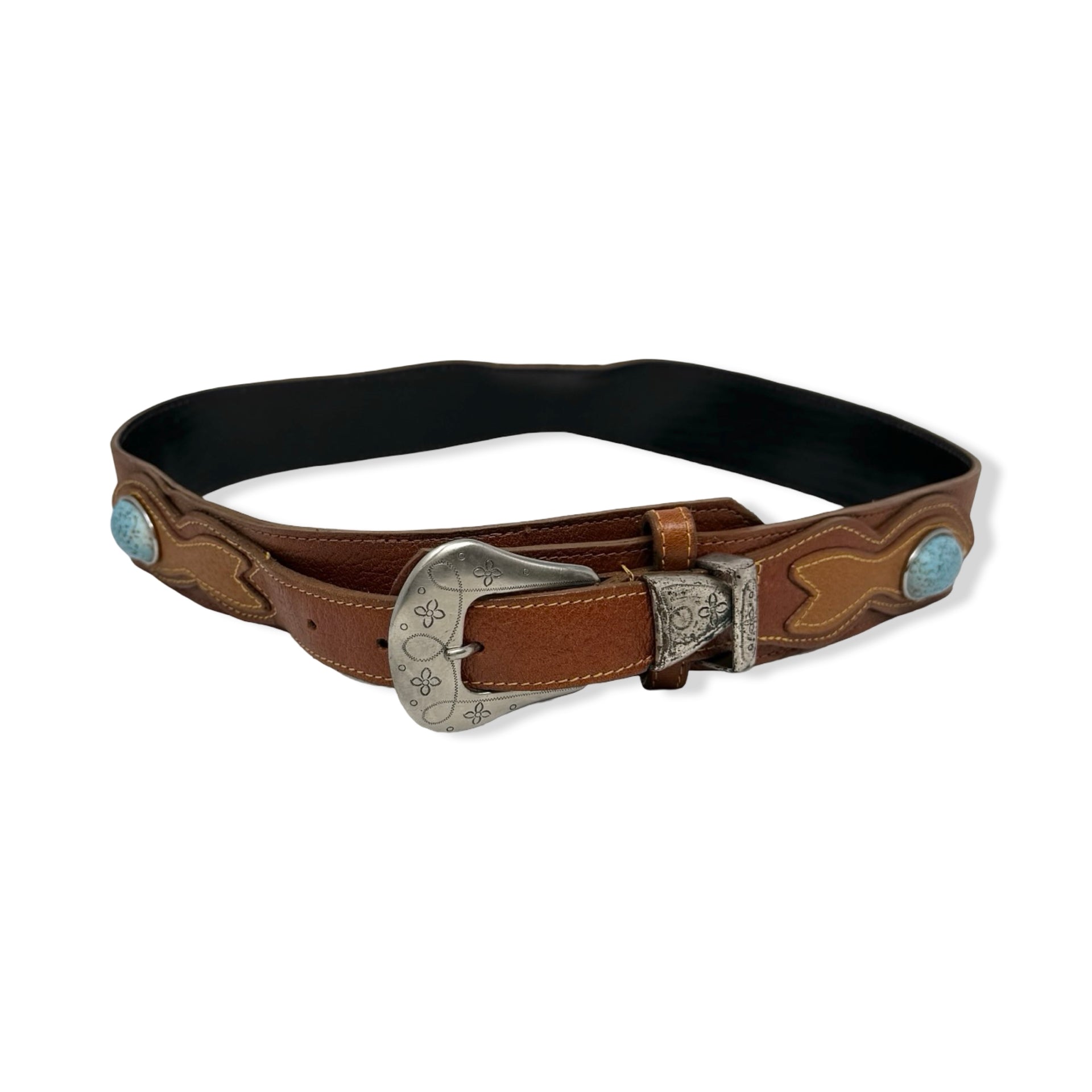 Vintage Stone Embellished Belt