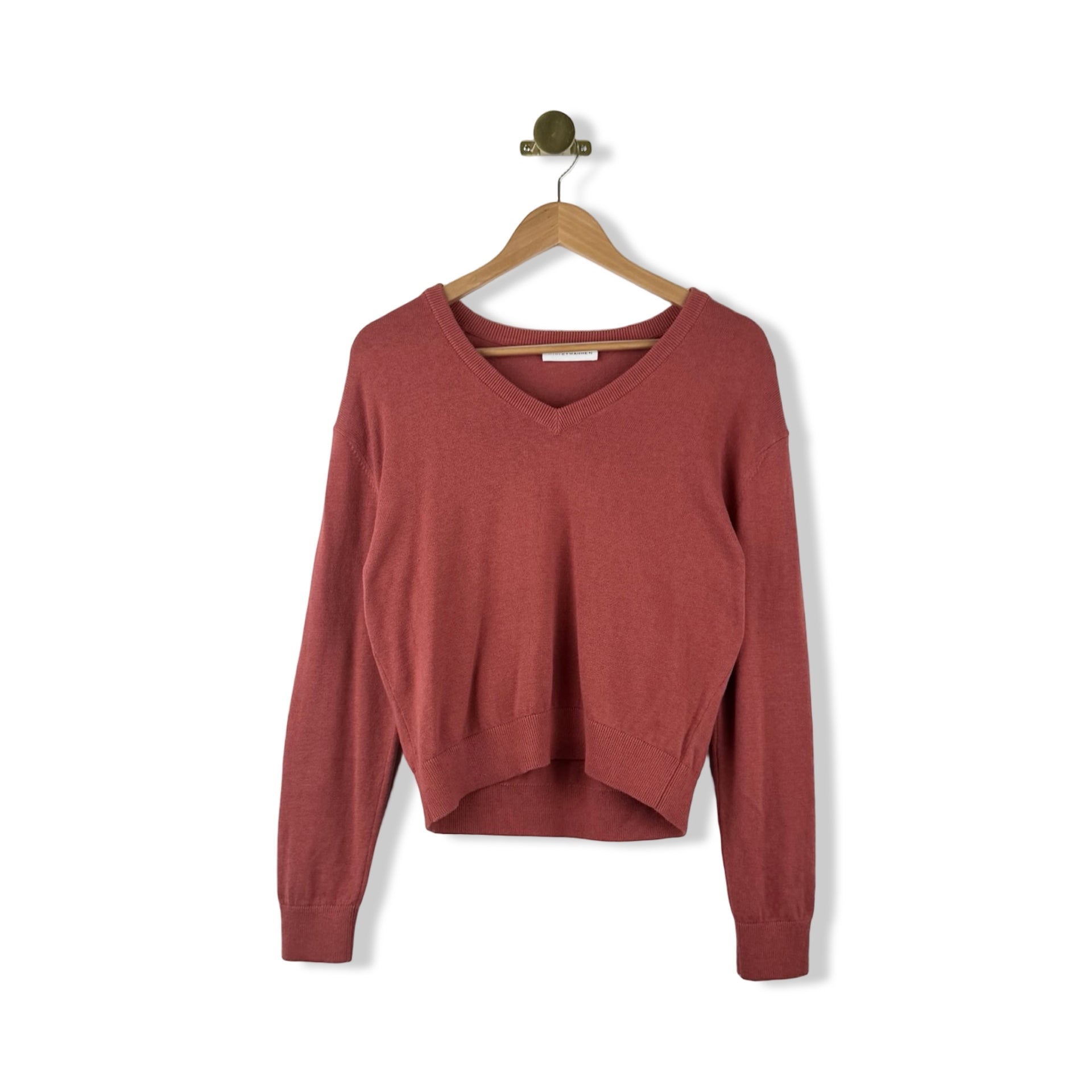 White & Warren V-Neck Sweater