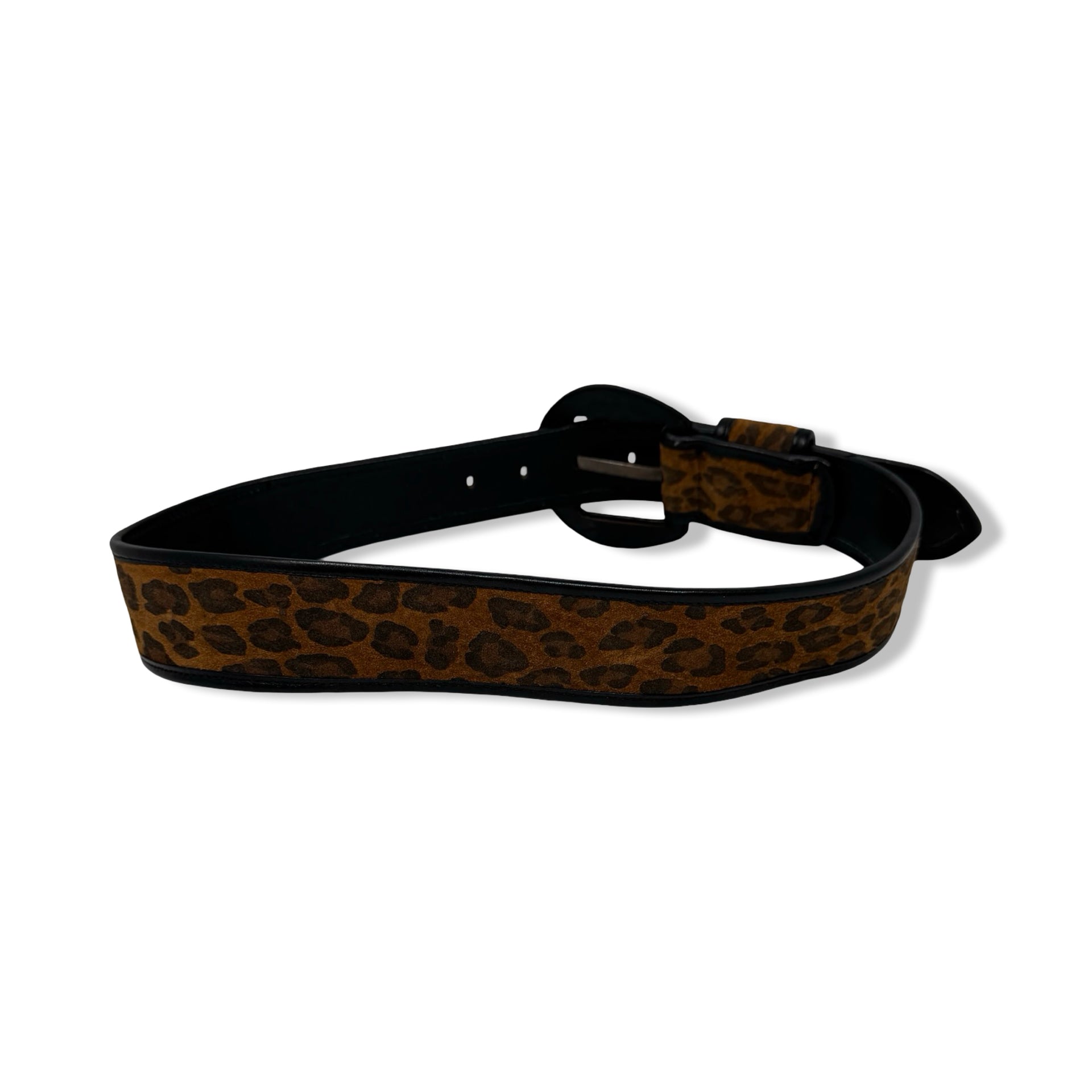 Vintage Leopard Print Belt