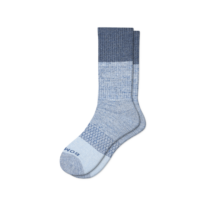 Bombas Two Toned Heather Calf Length Socks