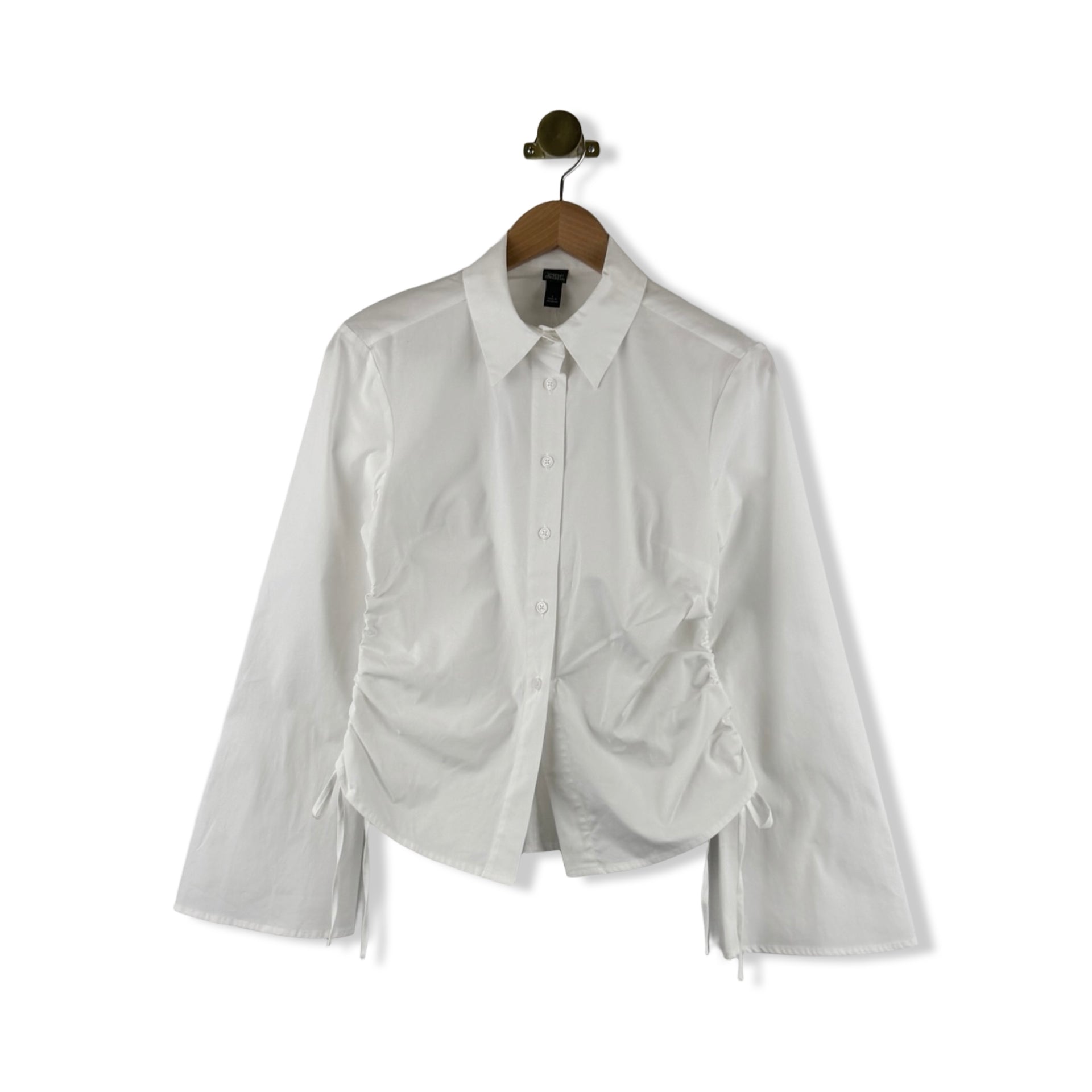 Wild Fable Ruched Button Down