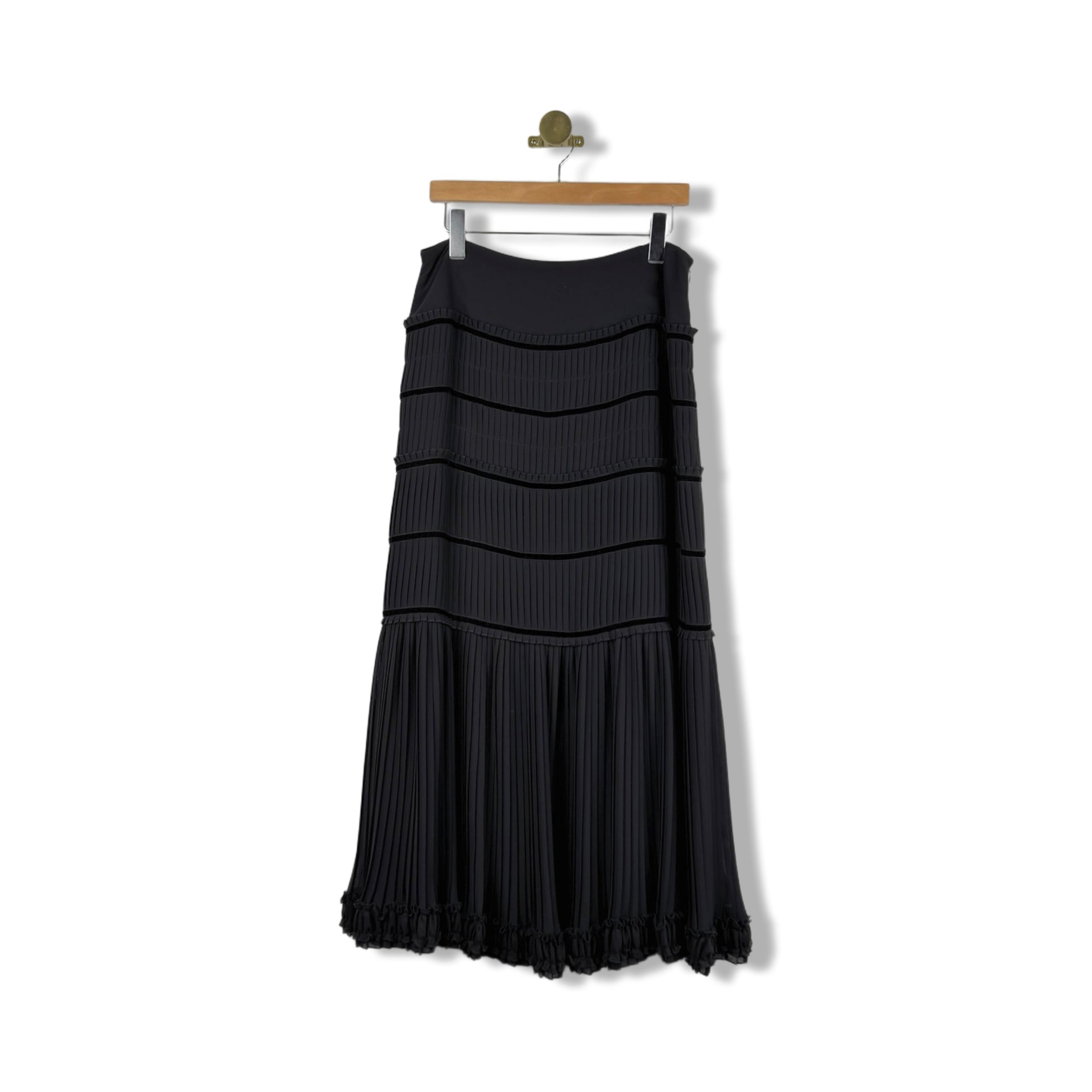 Dana Buchman Pleated Layered Skirt