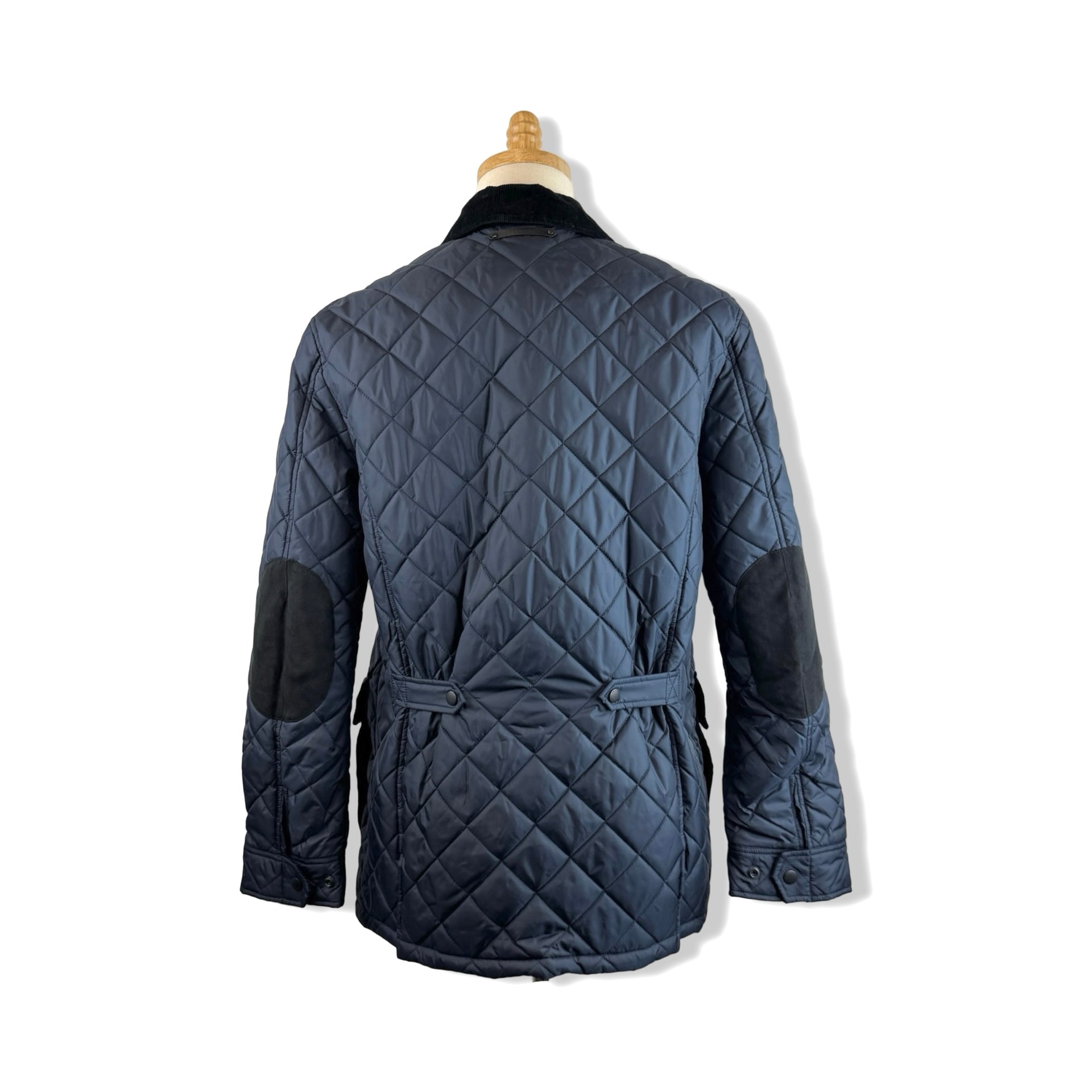 Cole Haan Elbow Patch Quilted Barn Jacket
