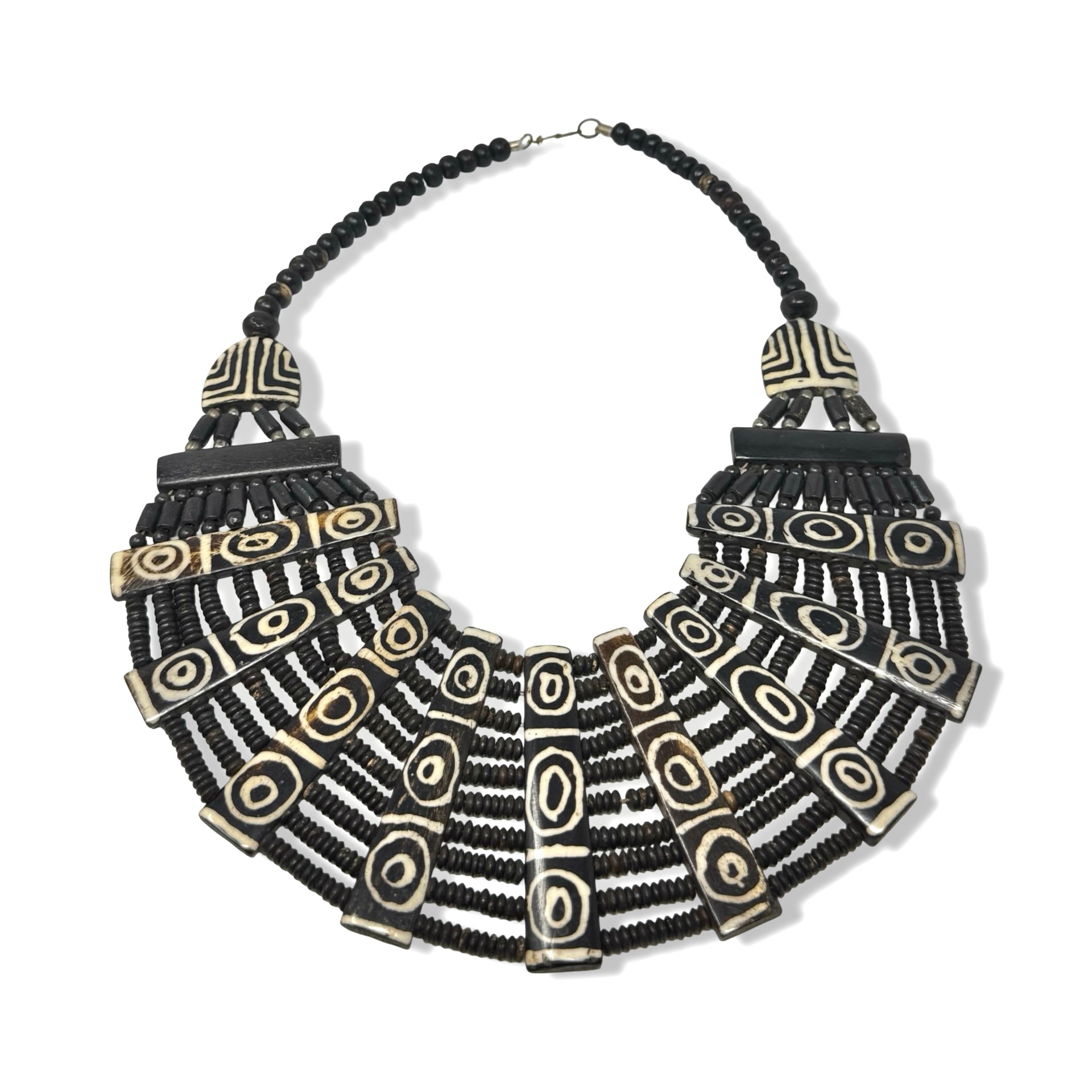 Handmade Faux Bone Beaded Necklace