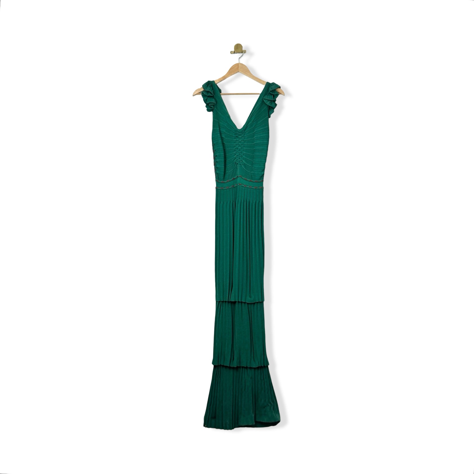 Zac Posen Textured Layered Maxi Dress