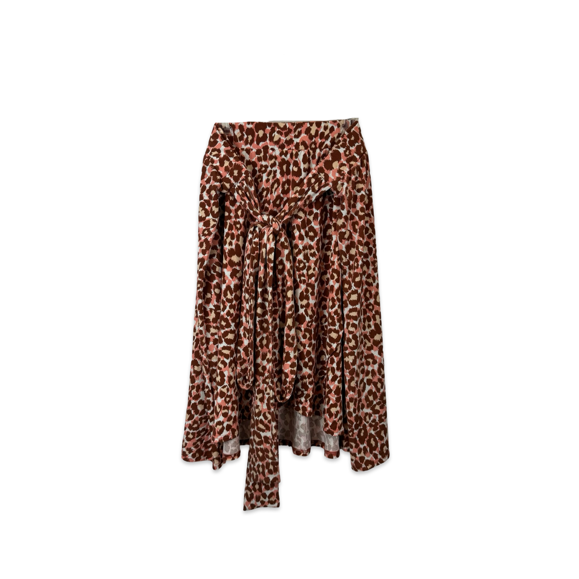 Leota Leopard Print Skater Skirt