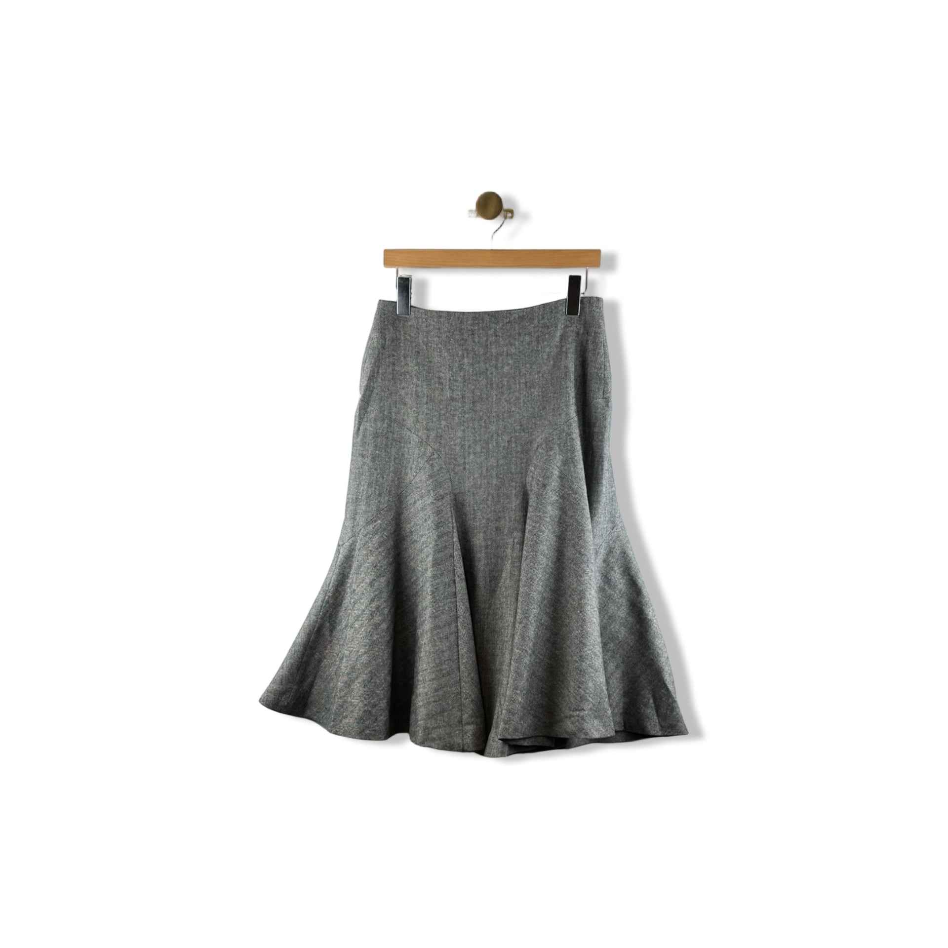 Brooks Brothers Tweed Flare Midi Skirt