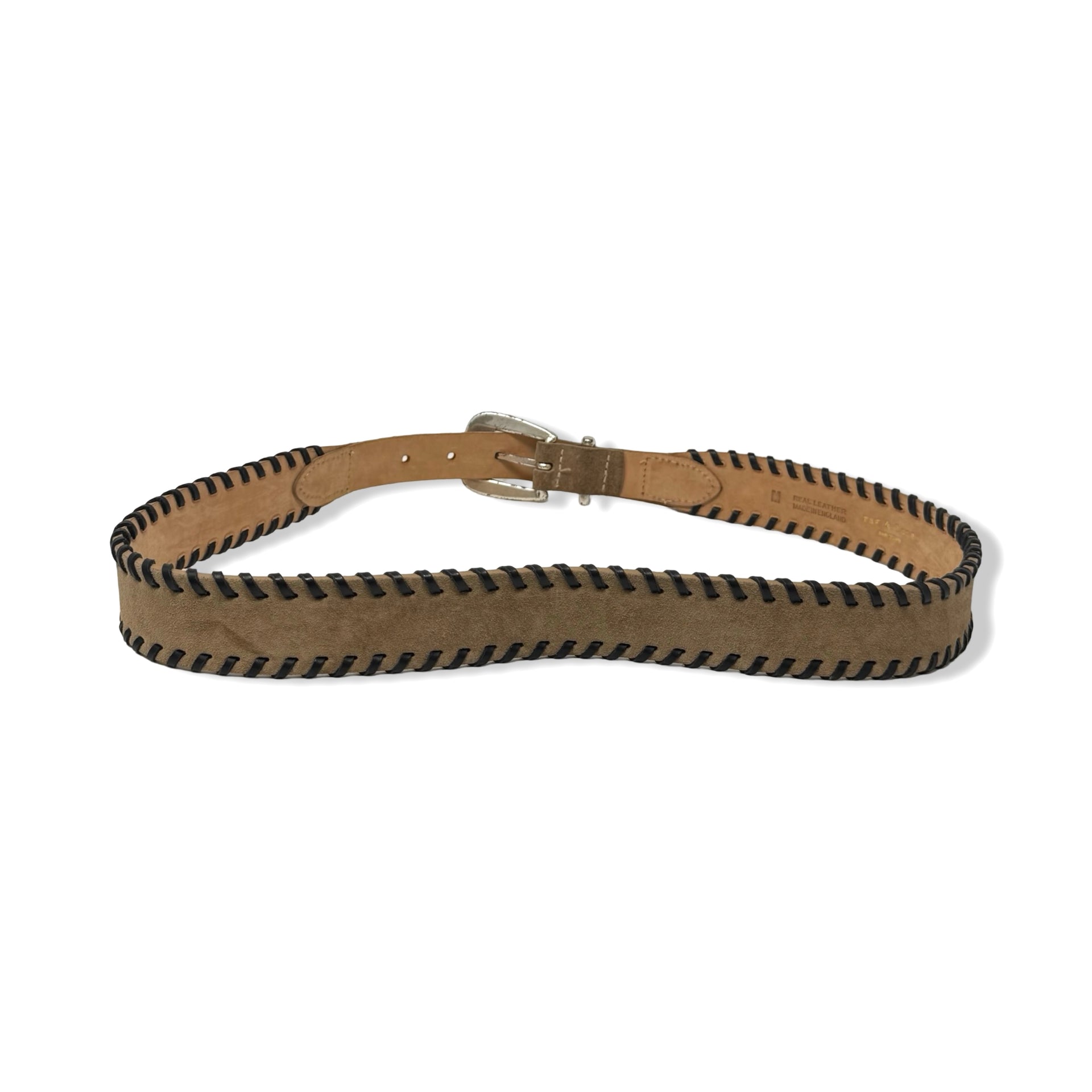 Rag & Bone Suede Whipstitch Belt