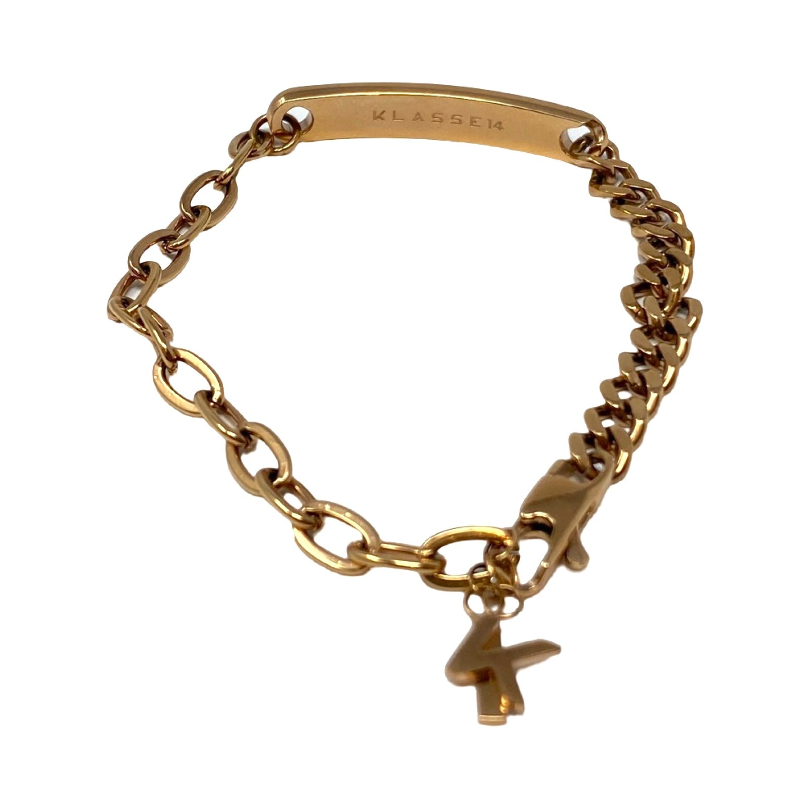 Klasse14 Chain2Chain Black Enamel Bracelet