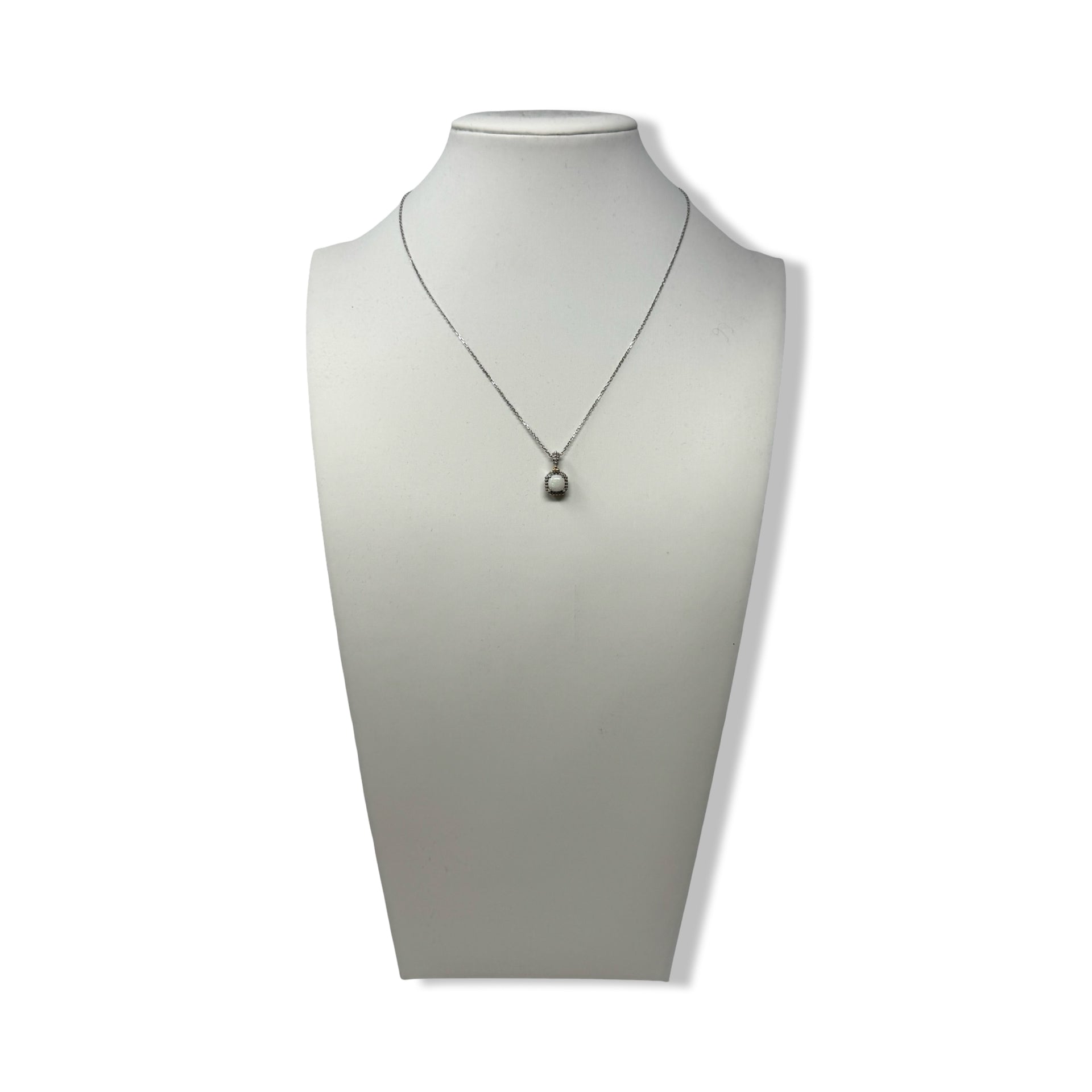 Phillip Gavriel Sterling Silver and 18K Gold Opal Pendant