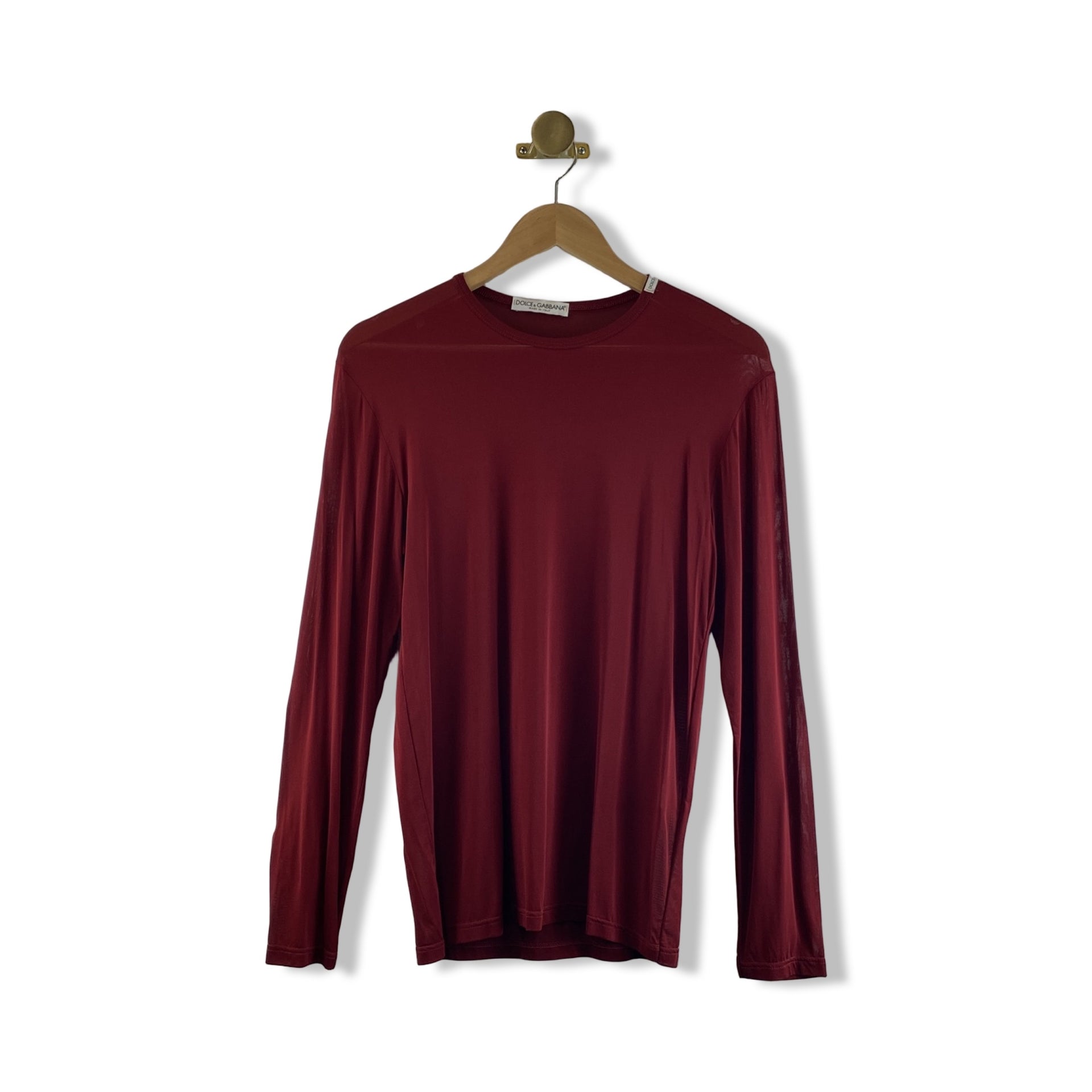 Dolce & Gabbana Mesh Long Sleeve Shirt