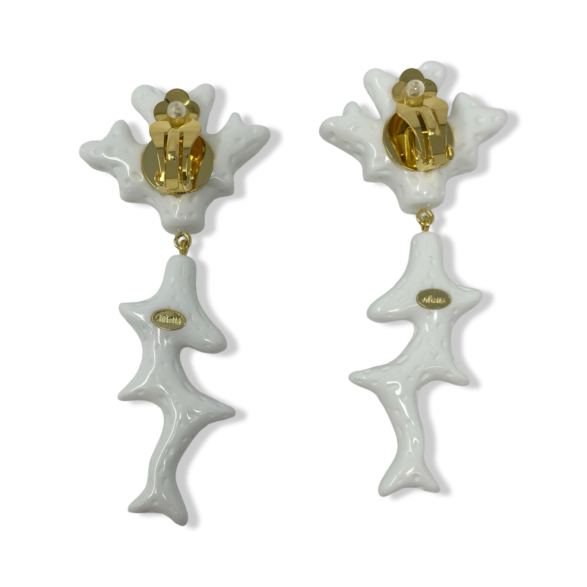 Julietta Textured Coral Earrings