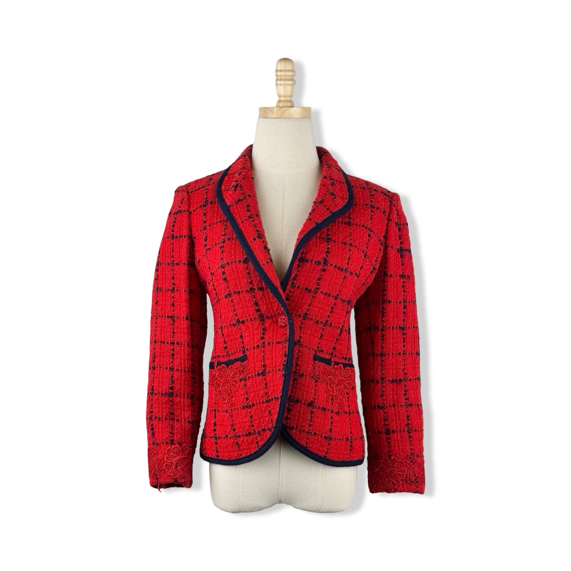 Vintage Caroline Rohmer Plaid Jacket