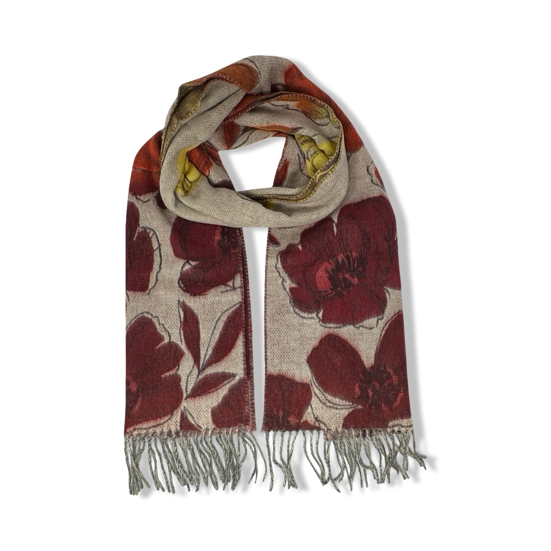 Fraas Floral Print Cashmink Scarf