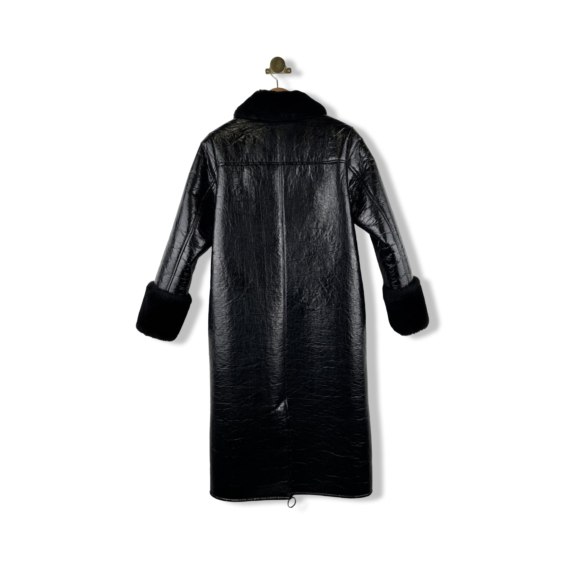 Stand Studio Patent Leather Coat