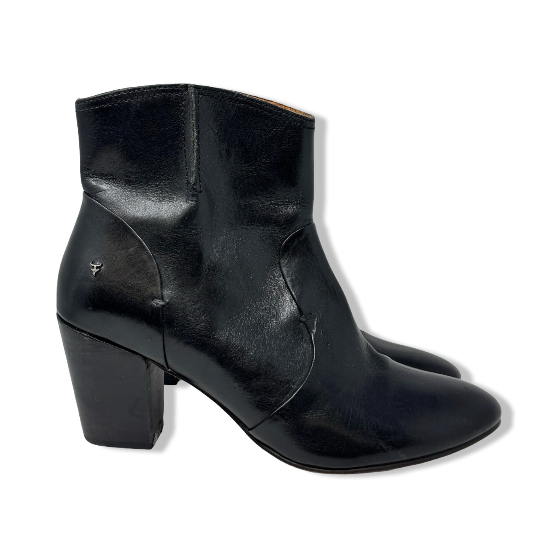 Frye Pointed Toe Heeled Boot