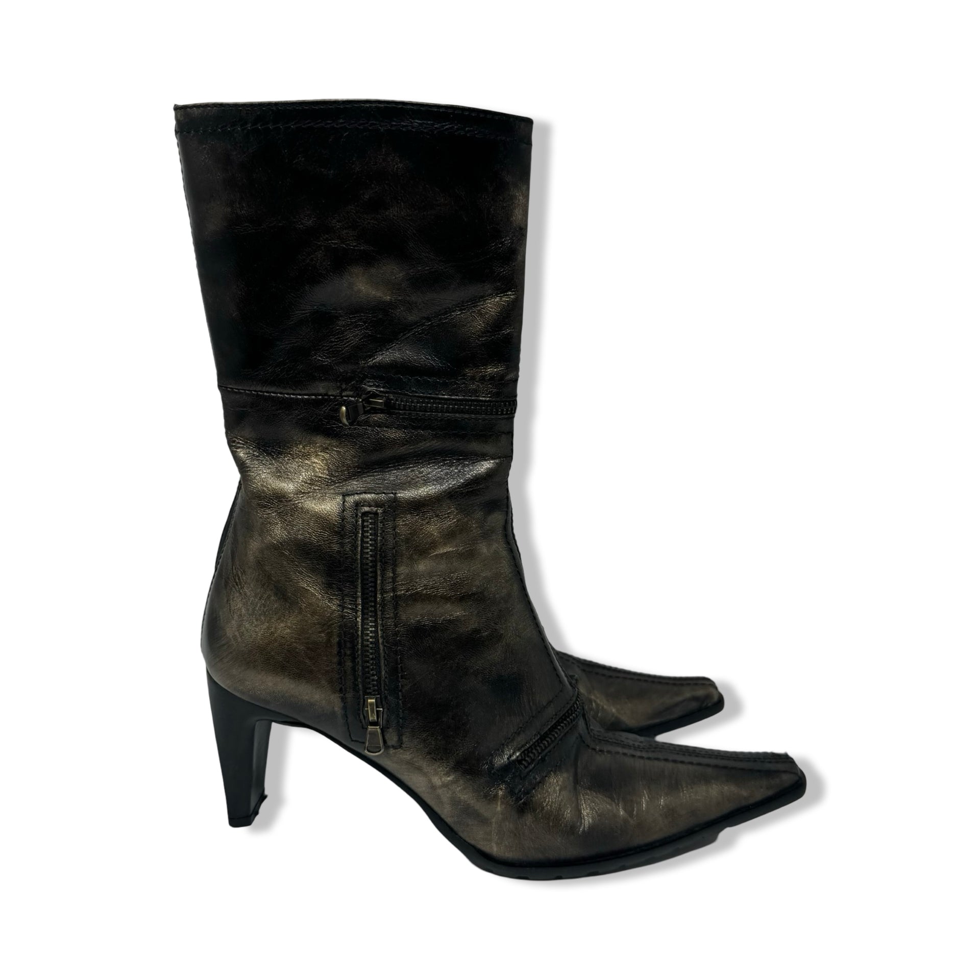 Vintage Zita Maria Metalic Ankle Boot