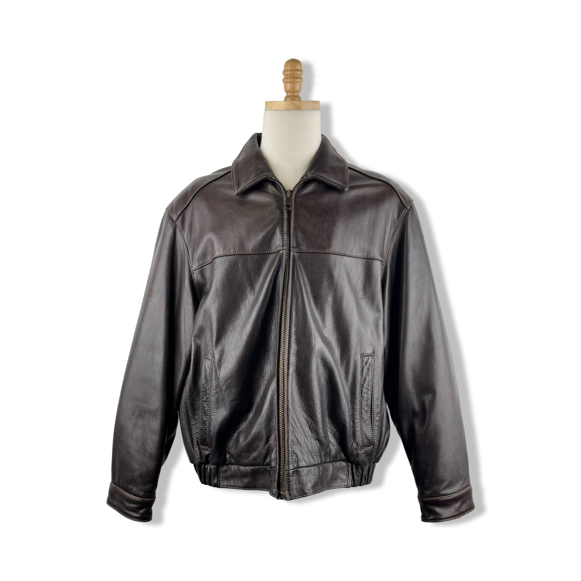 Andrew Marc Zip Leather Jacket