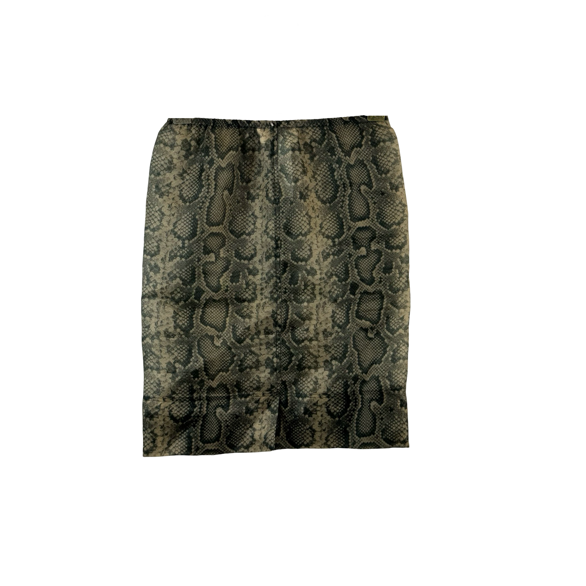 Sportmax Desio Snake Effect Organza Midi Skirt