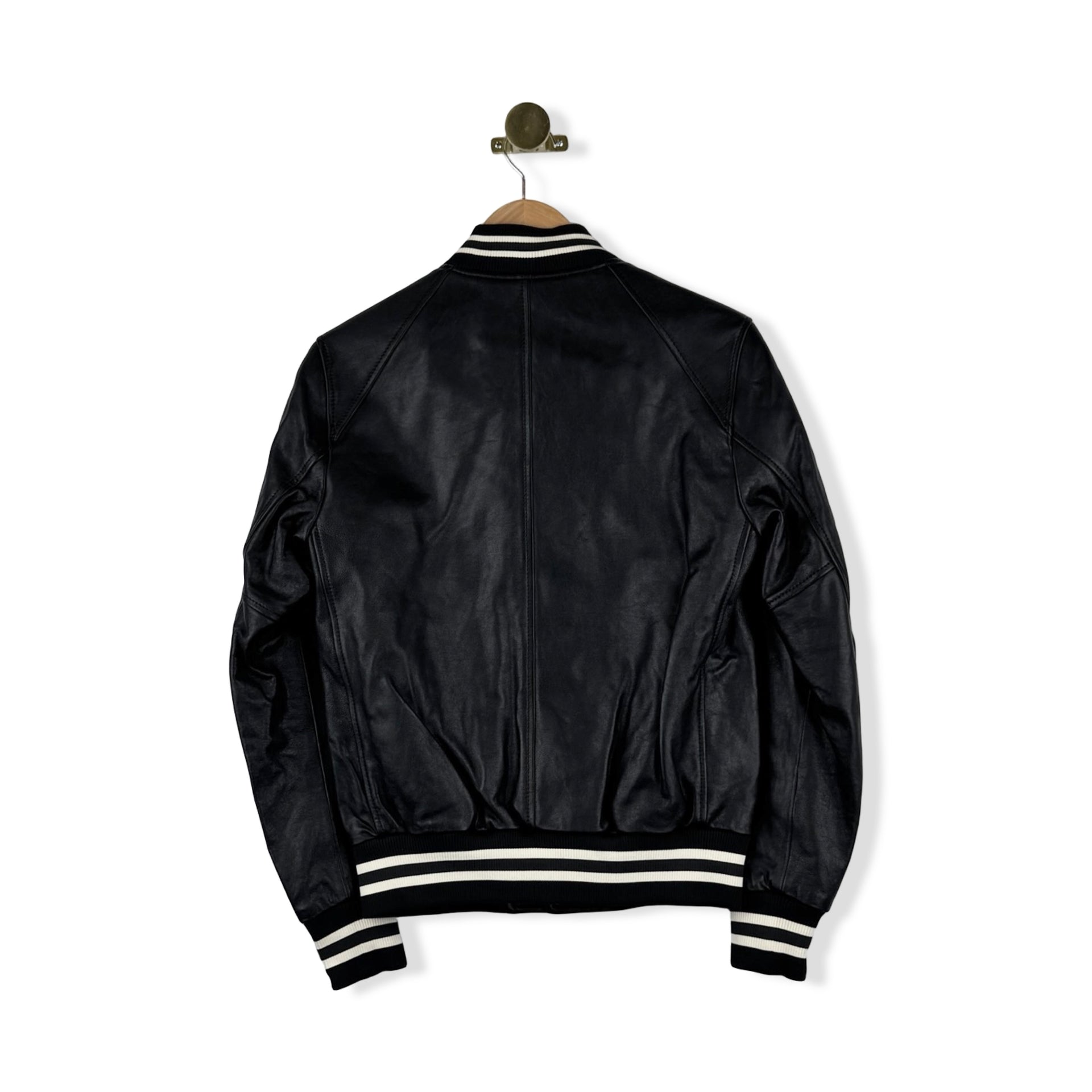 Coach Leather MA 1 Bomber Jacket