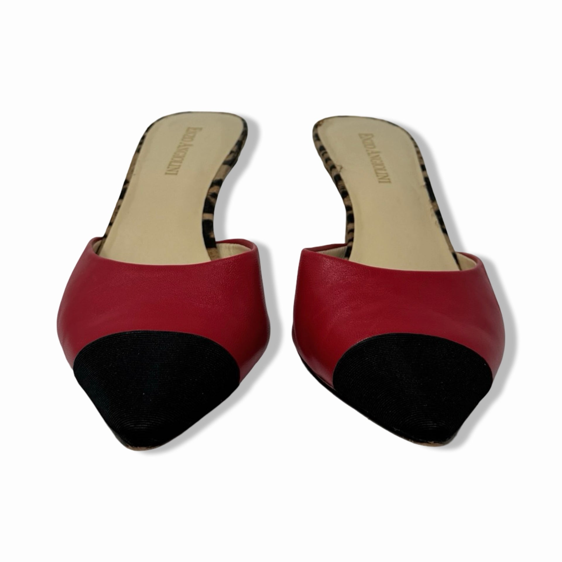 Enzo Angiolini Leopard Print Kitten Heels