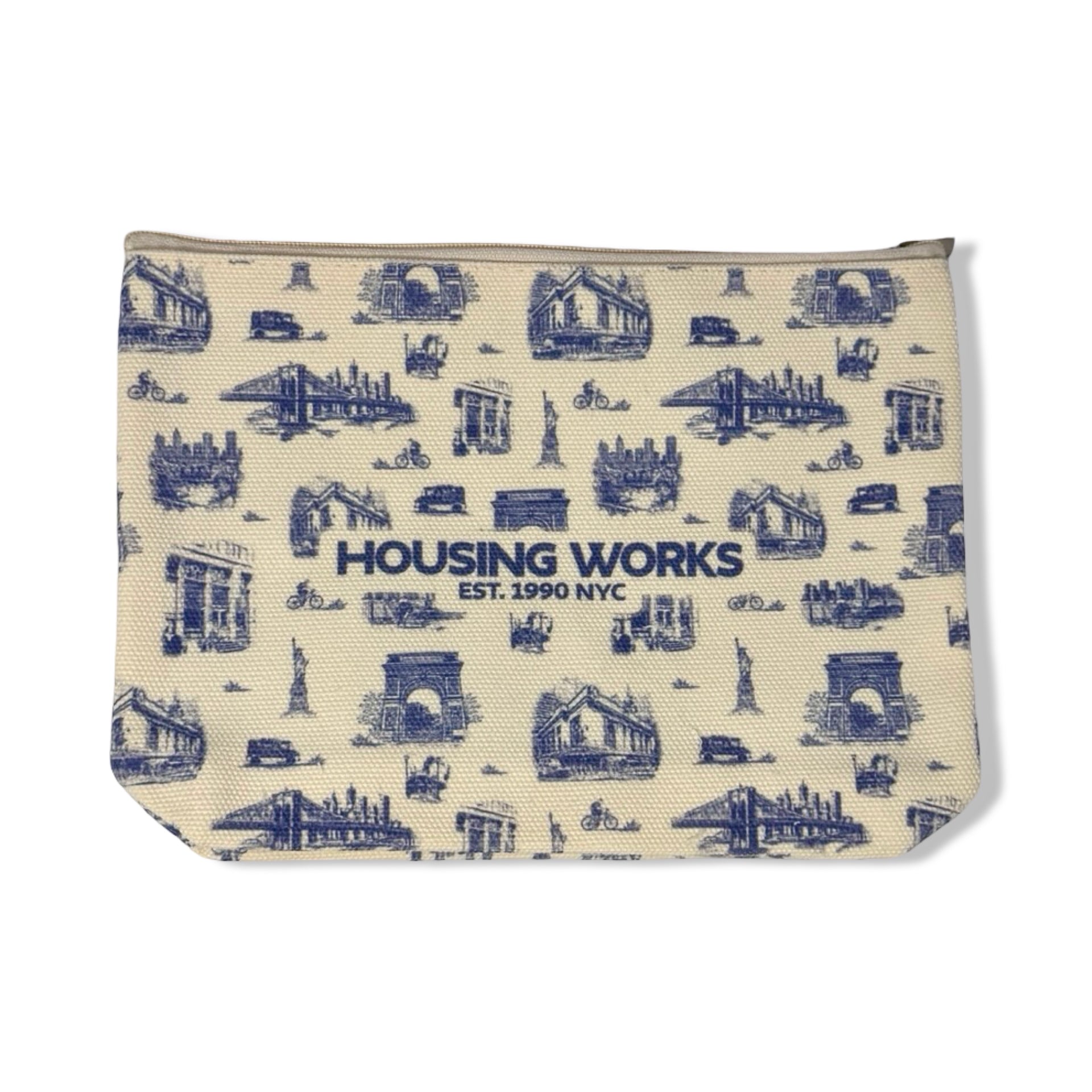 Housing Works NYC Toile Pouch