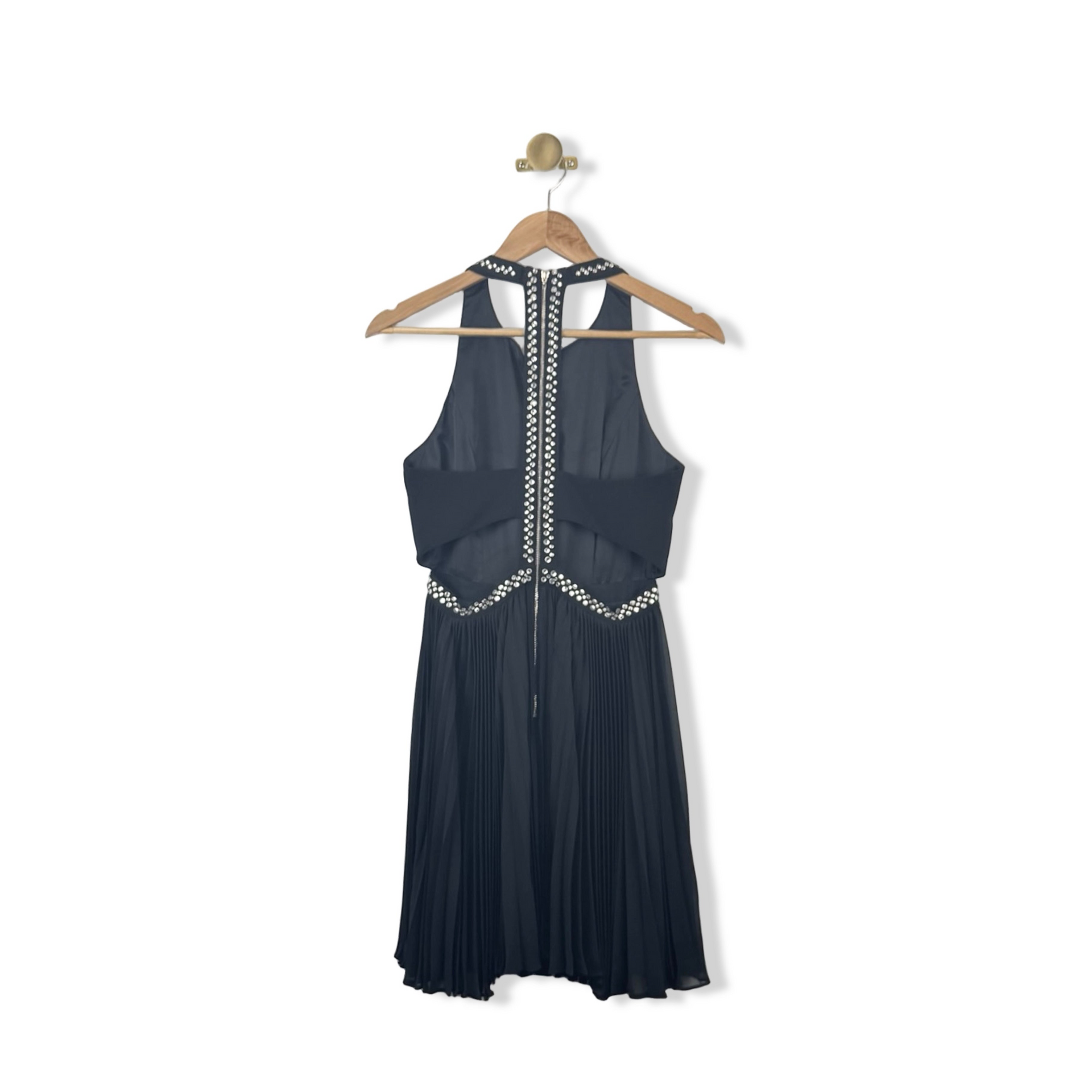 Rebecca Taylor Embellished Pleated Dress