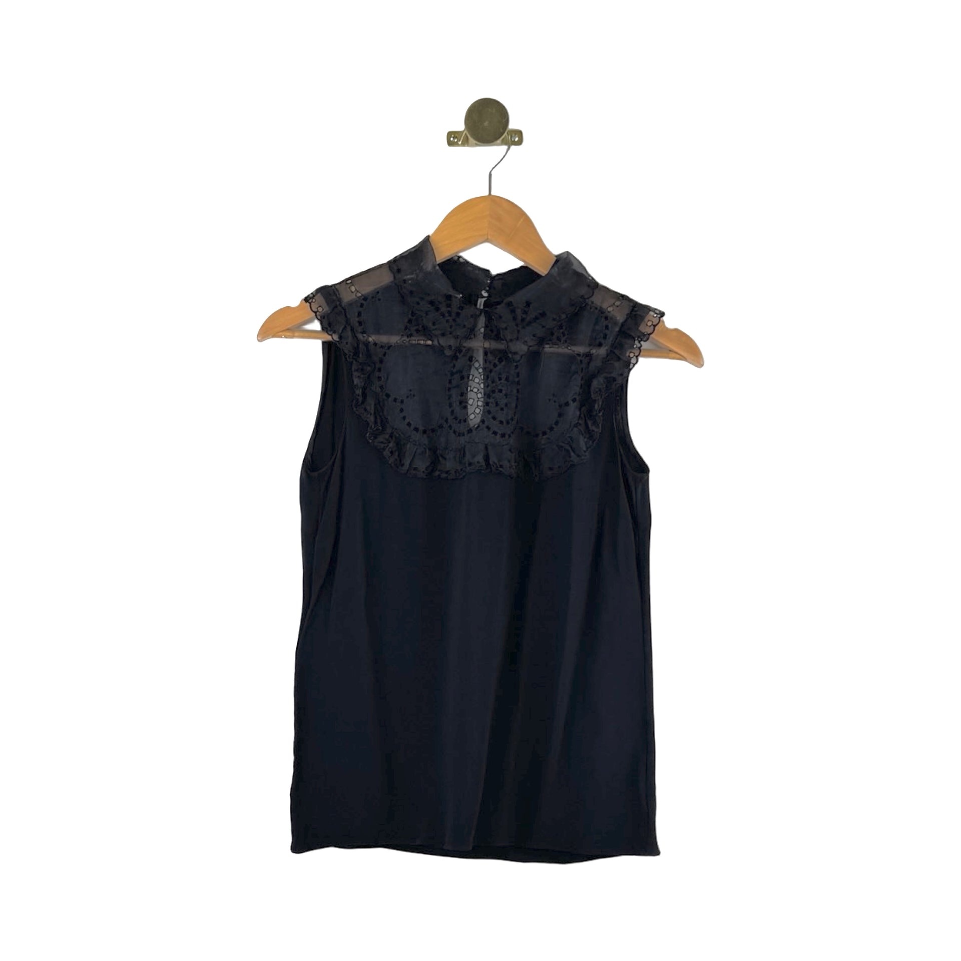 Miu Miu Collared Lace Blouse