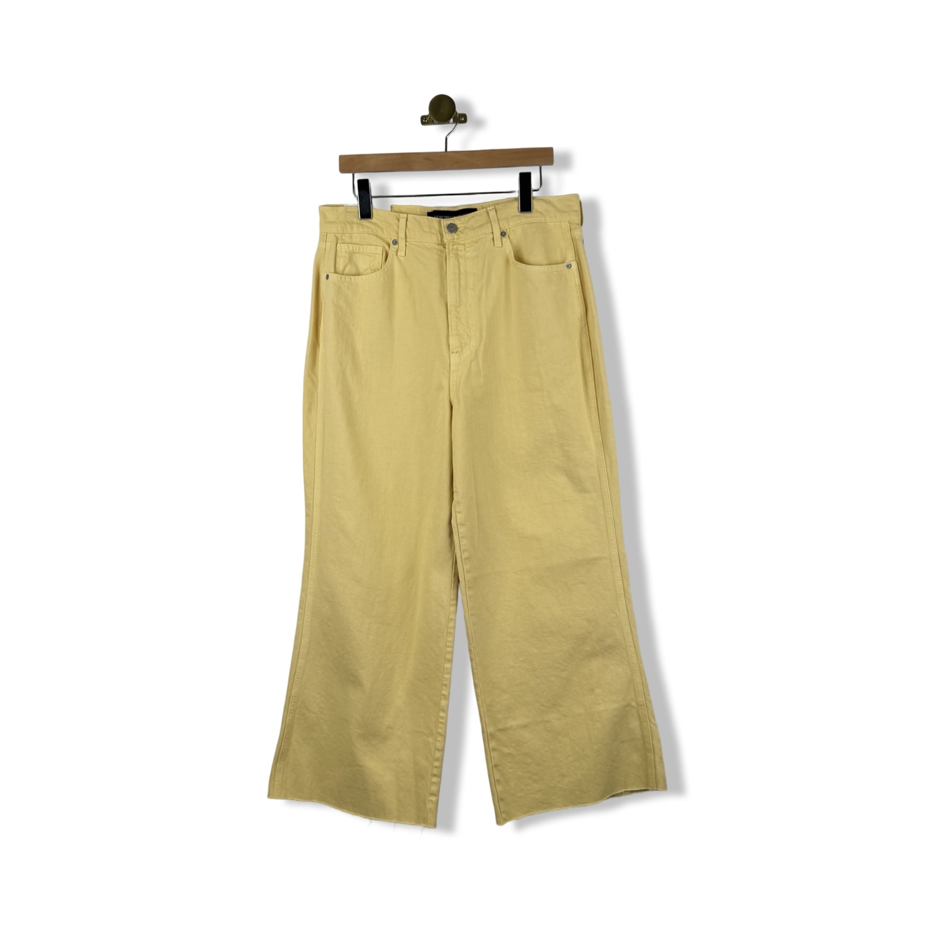 Veronica Beard Taylor Crop High Rise Wide Leg Jeans