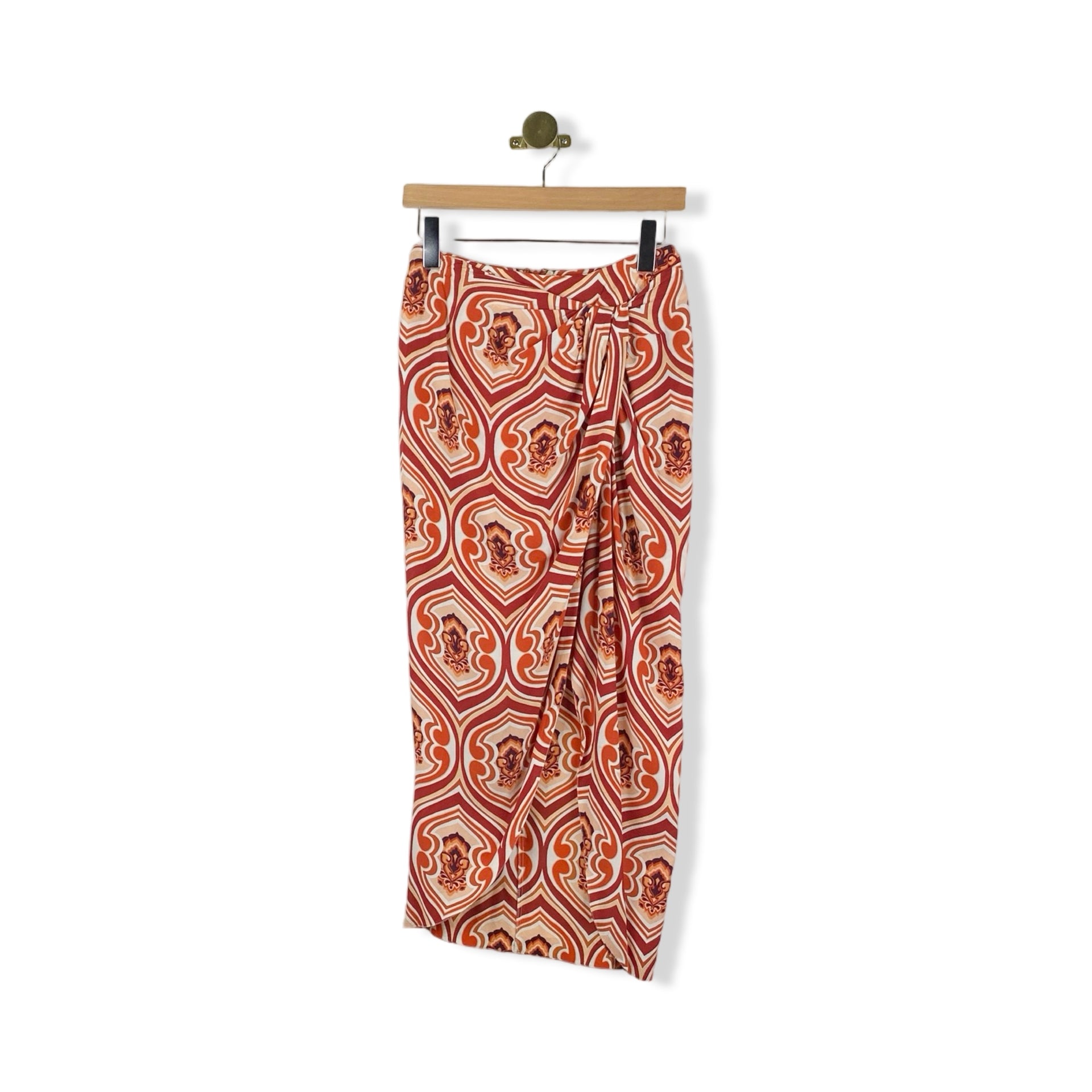 Etro Patterned Wrap Maxi Skirt