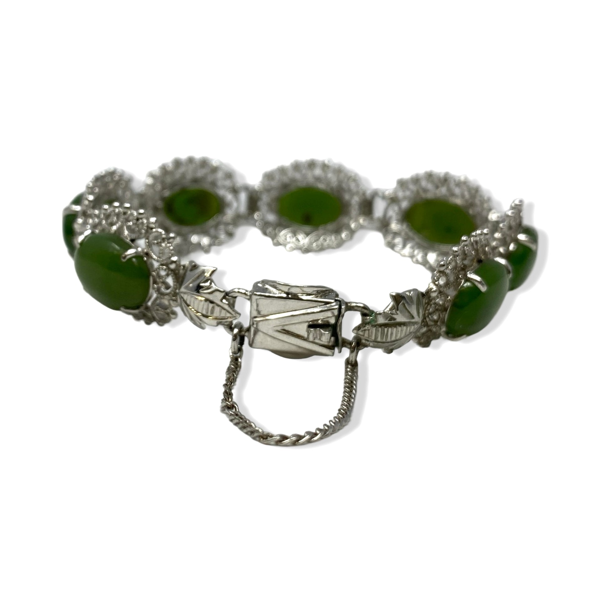 Green Connector Bead Bracelet