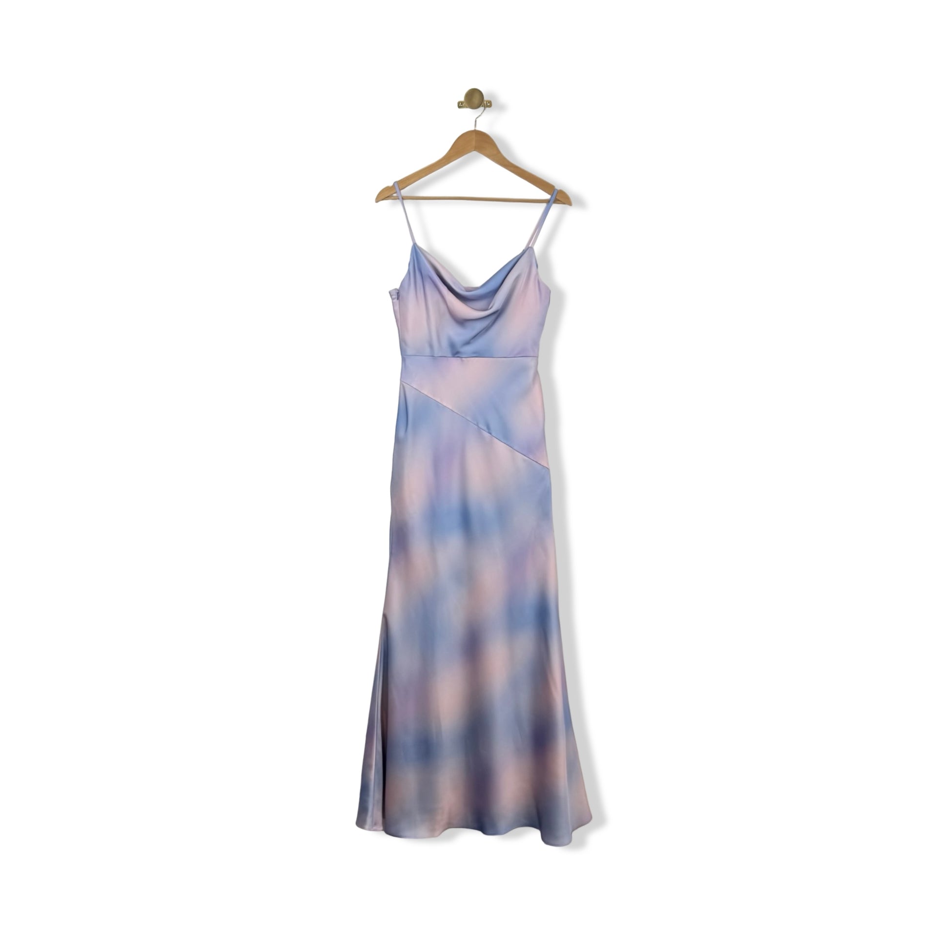 Liv Foster Dyed Cowl Neck Maxi Dress