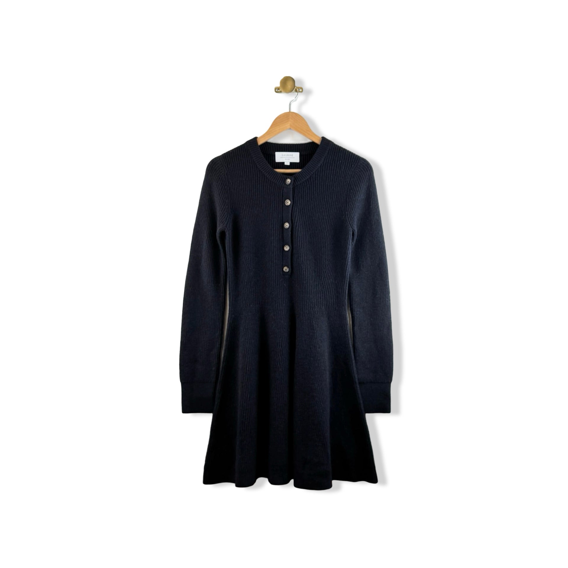 La Ligne Button Down Sweater Dress