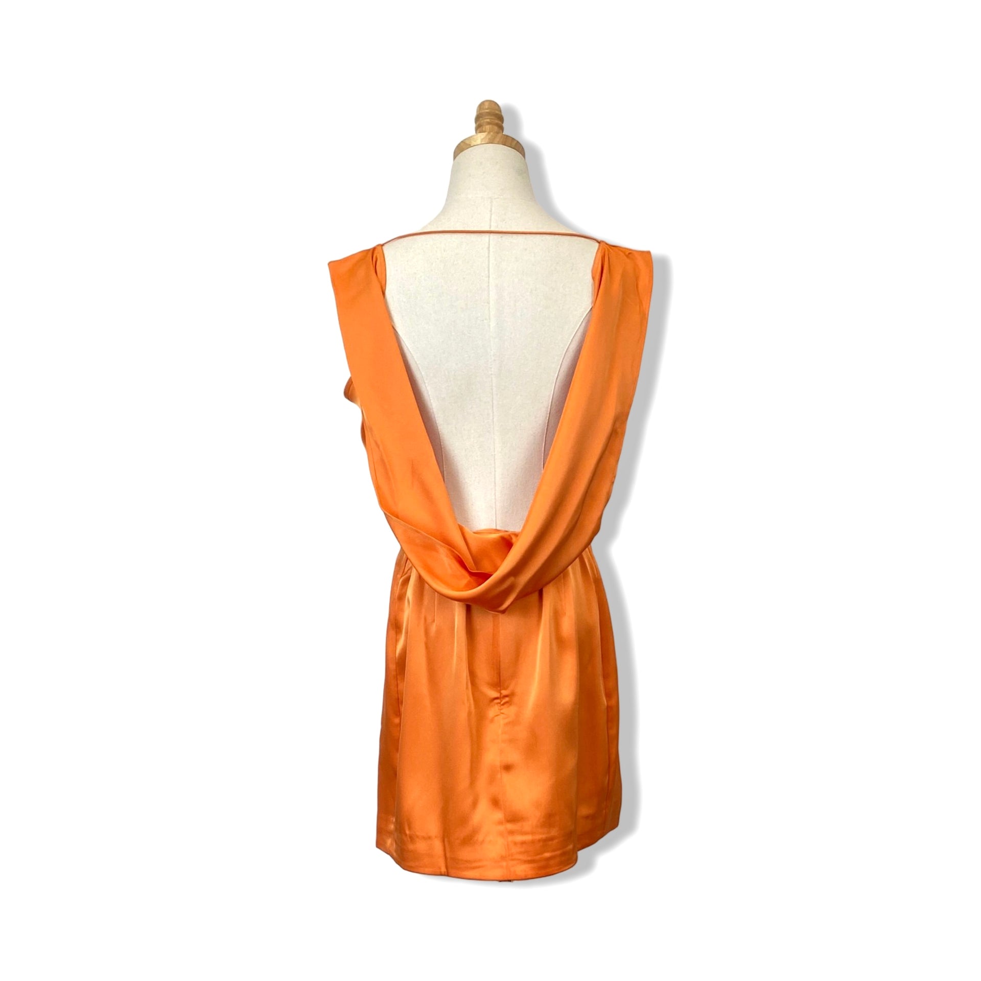 COS Draped Open-Back Mini Dress