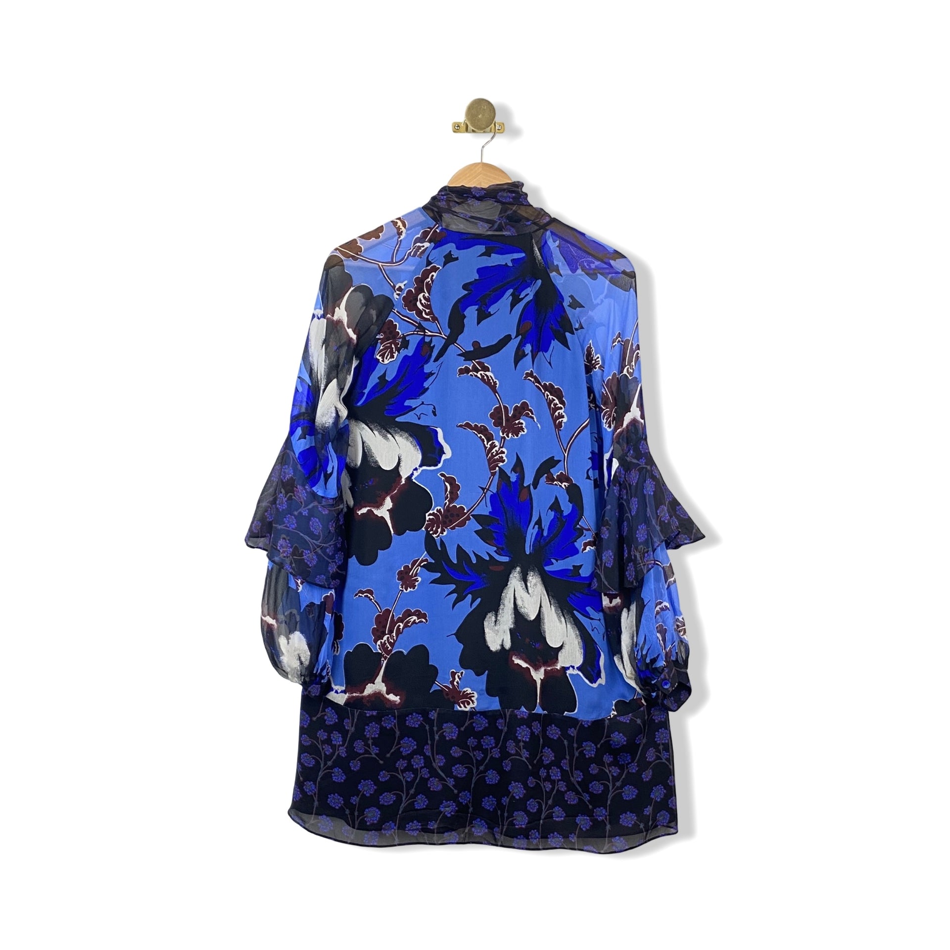 Diane Von Furstenberg Effie Floral Silk Dress