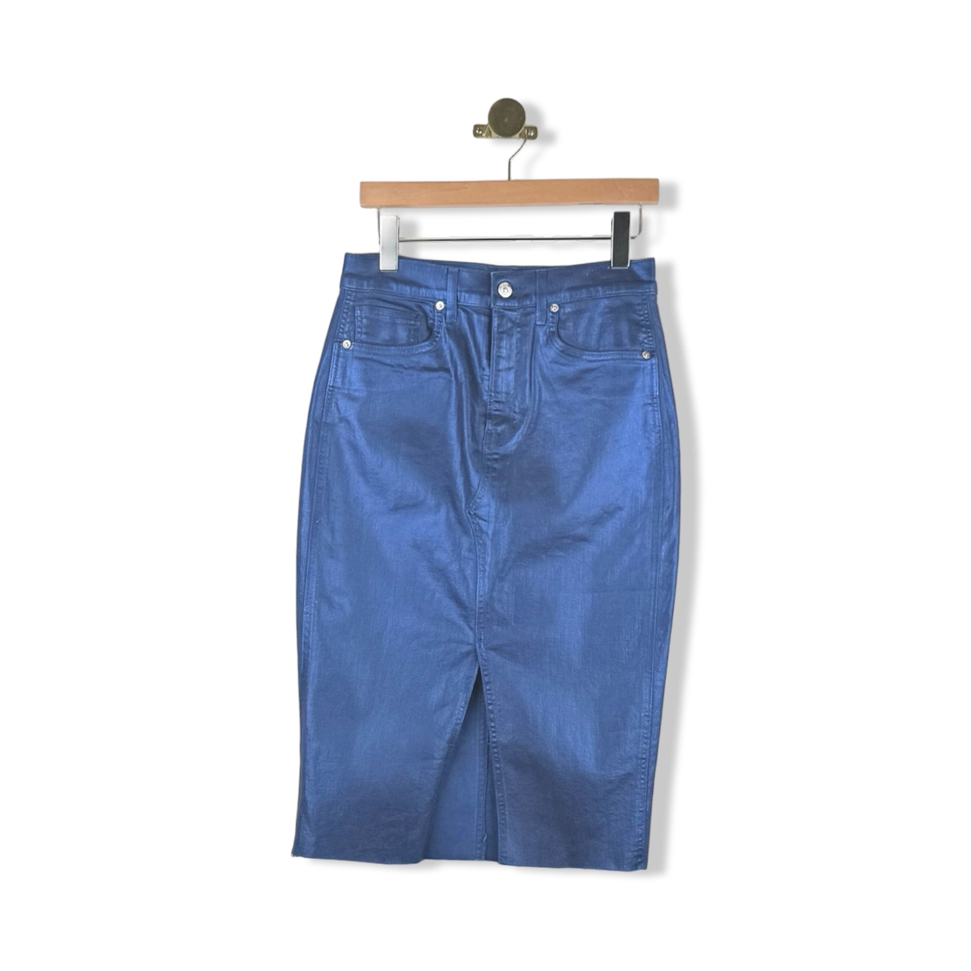 Veronica Beard Metallic Midi Skirt