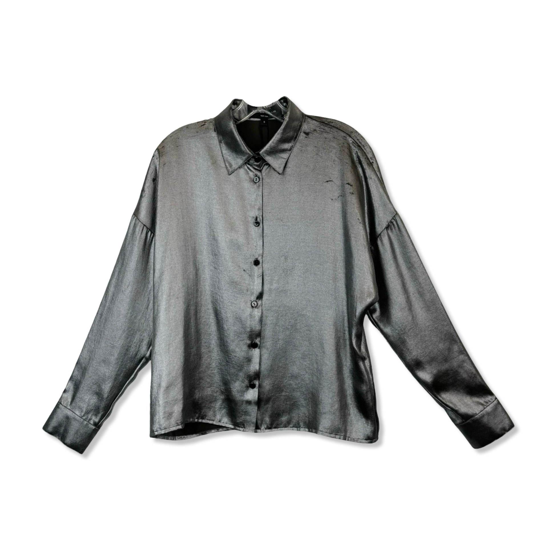 Hilton Hollis Foiled Satin Shirt